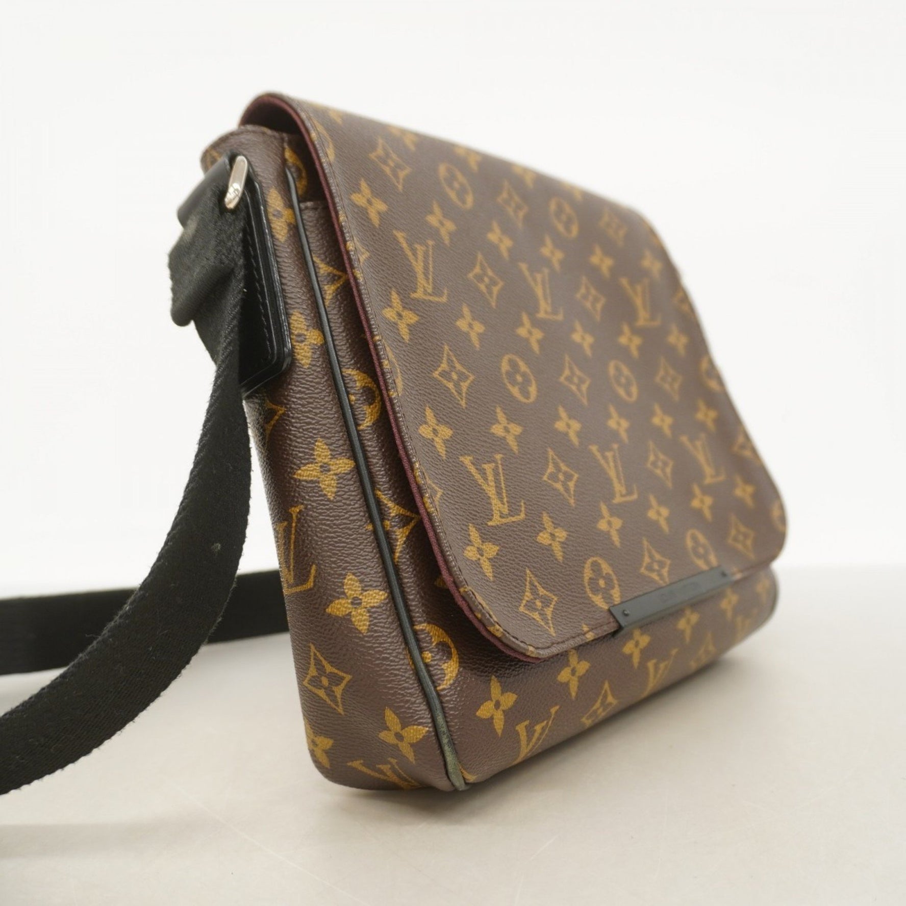Louis Vuitton Monogram Macassar District PM Shoulder Bag