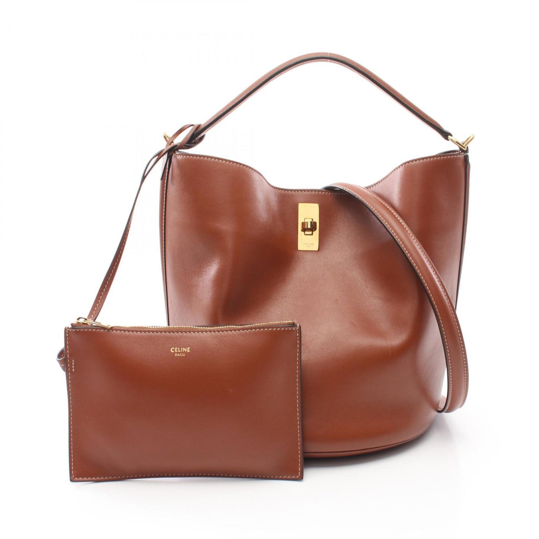 CELINE Bucket 16 Seize Handbag Leather