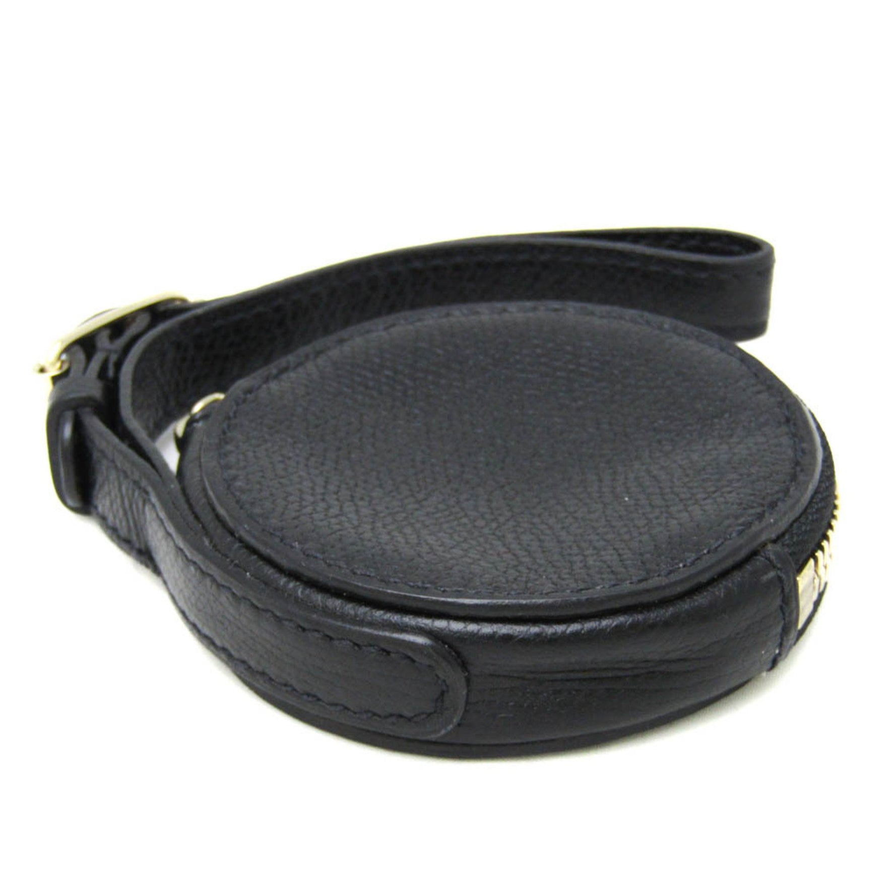 Valextra Round Type Men,Women Leather Coin Purse/coin Case