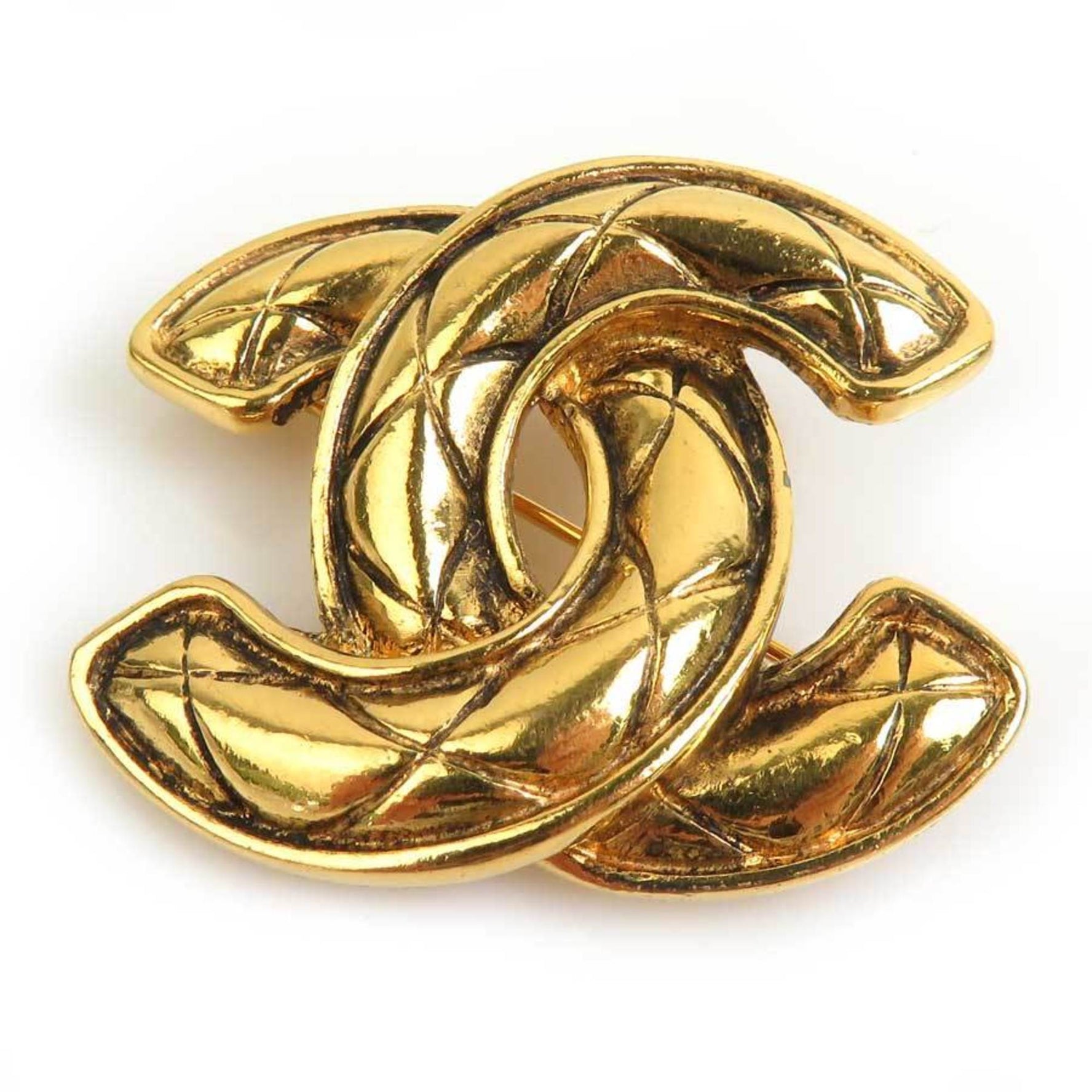 CHANEL Brooch Coco Mark Metal