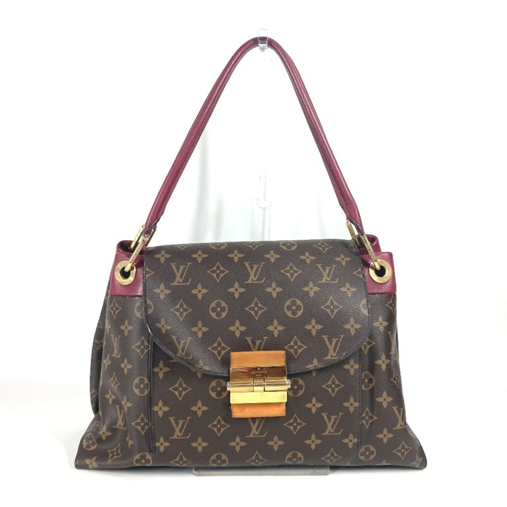 Louis Vuitton Monogram Olympe Auror Handbag Bag Flap Shoulder Canvas Purple