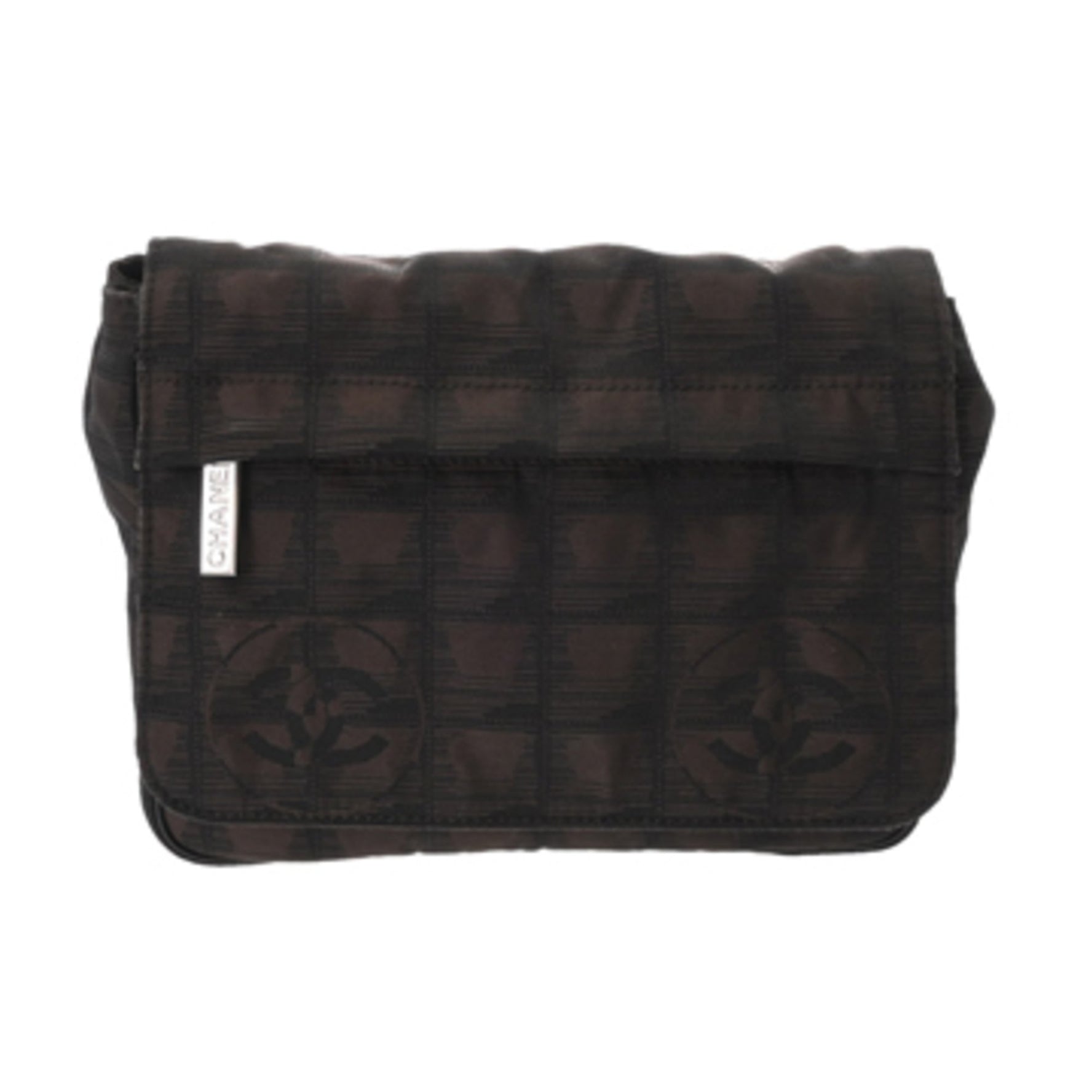 CHANEL New Travel Body Bag Maron Nylon