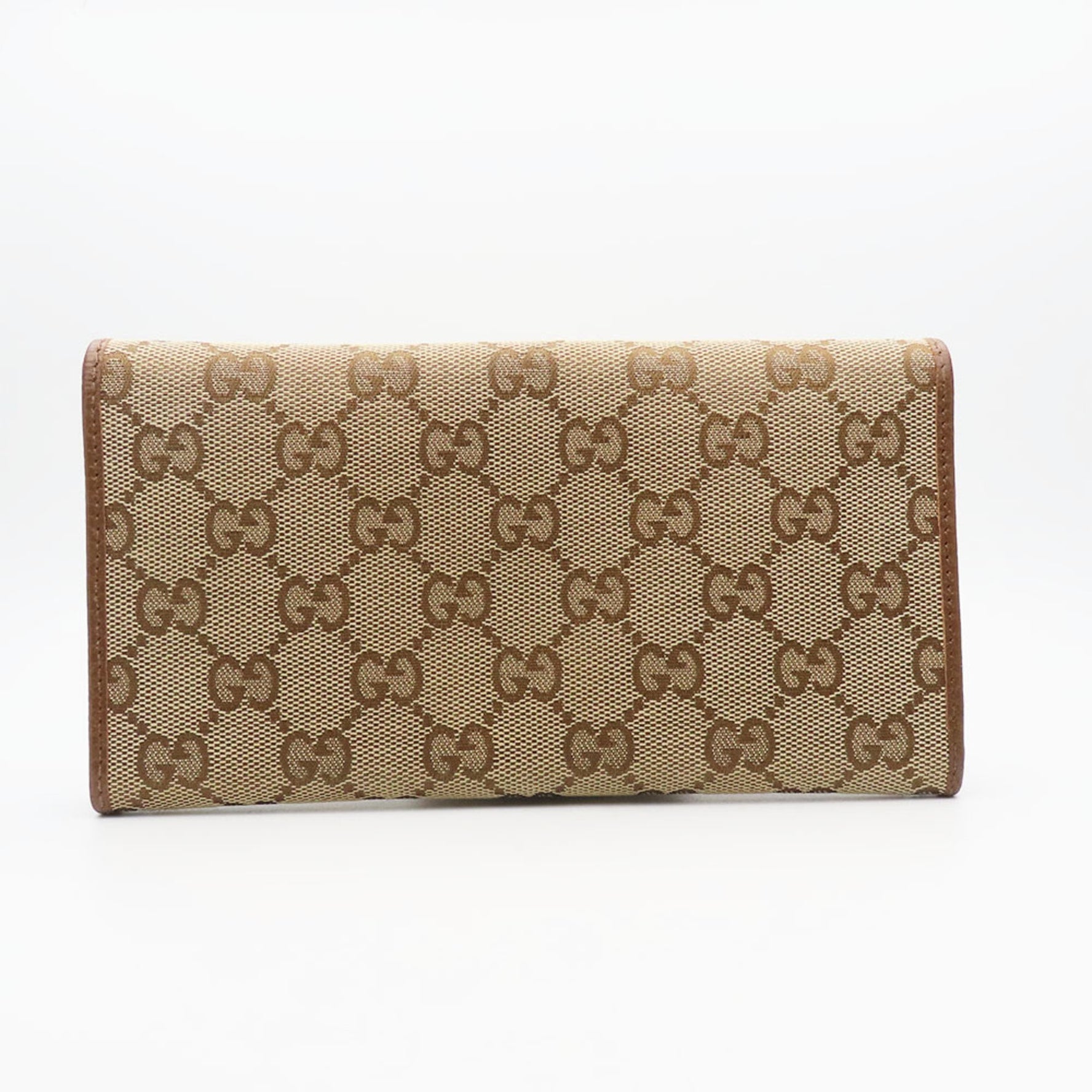 Gucci Long Wallet GG Canvas Leather Bi-fold Accessory
