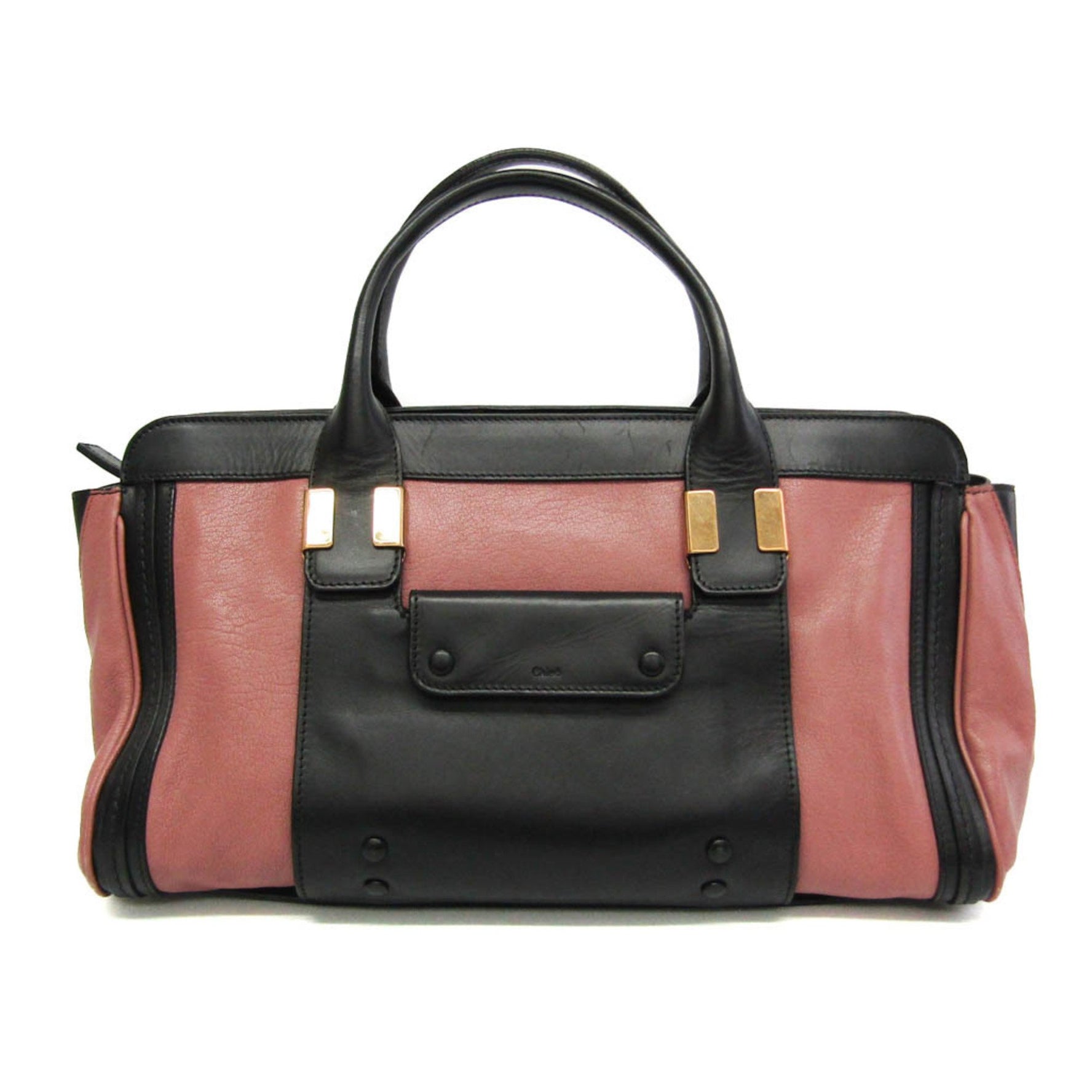 Chloé Alice Leather Handbag,Shoulder Bag Black,Dusty Pink
