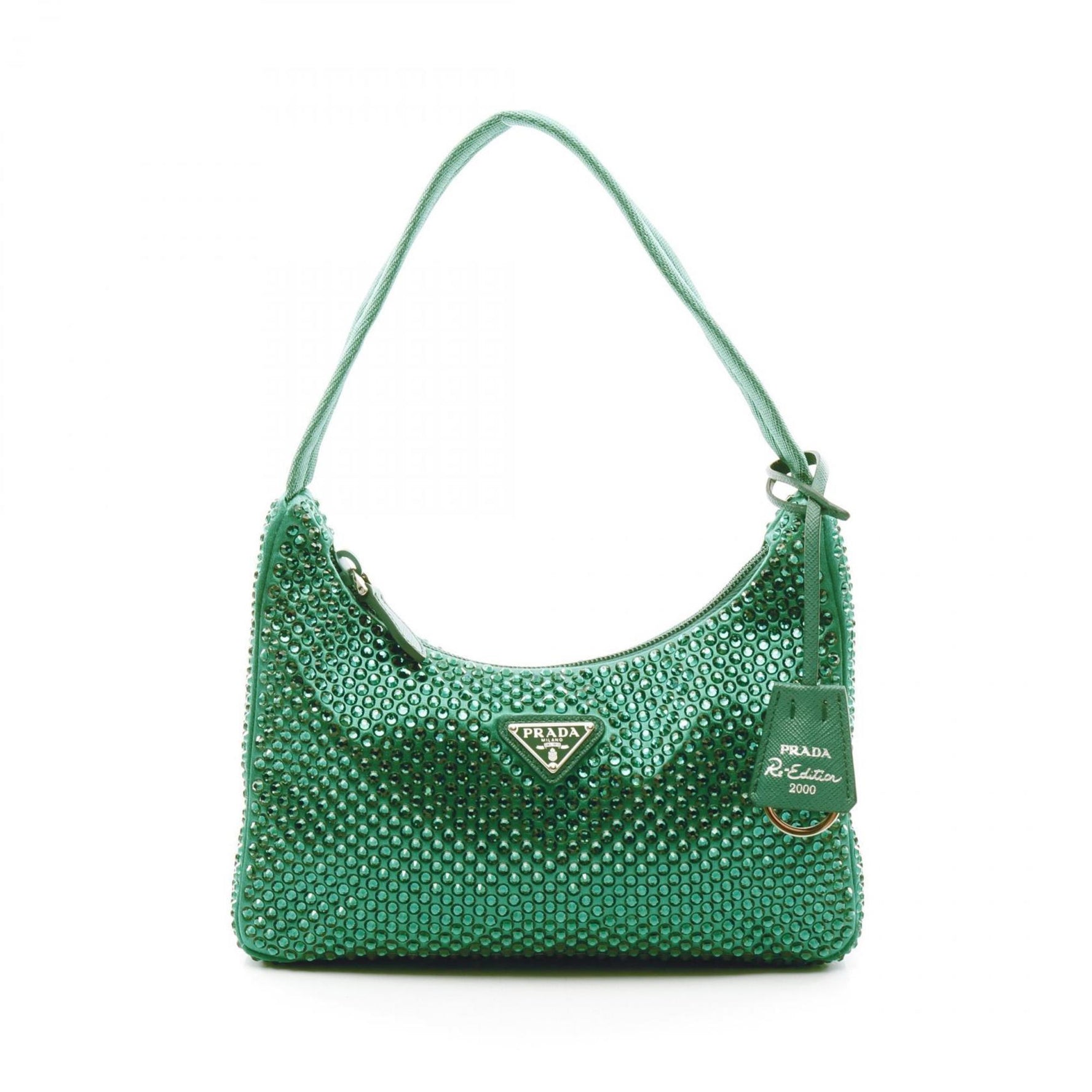 PRADA Re-Edition CRYSTAL Handbag Fabric Crystal