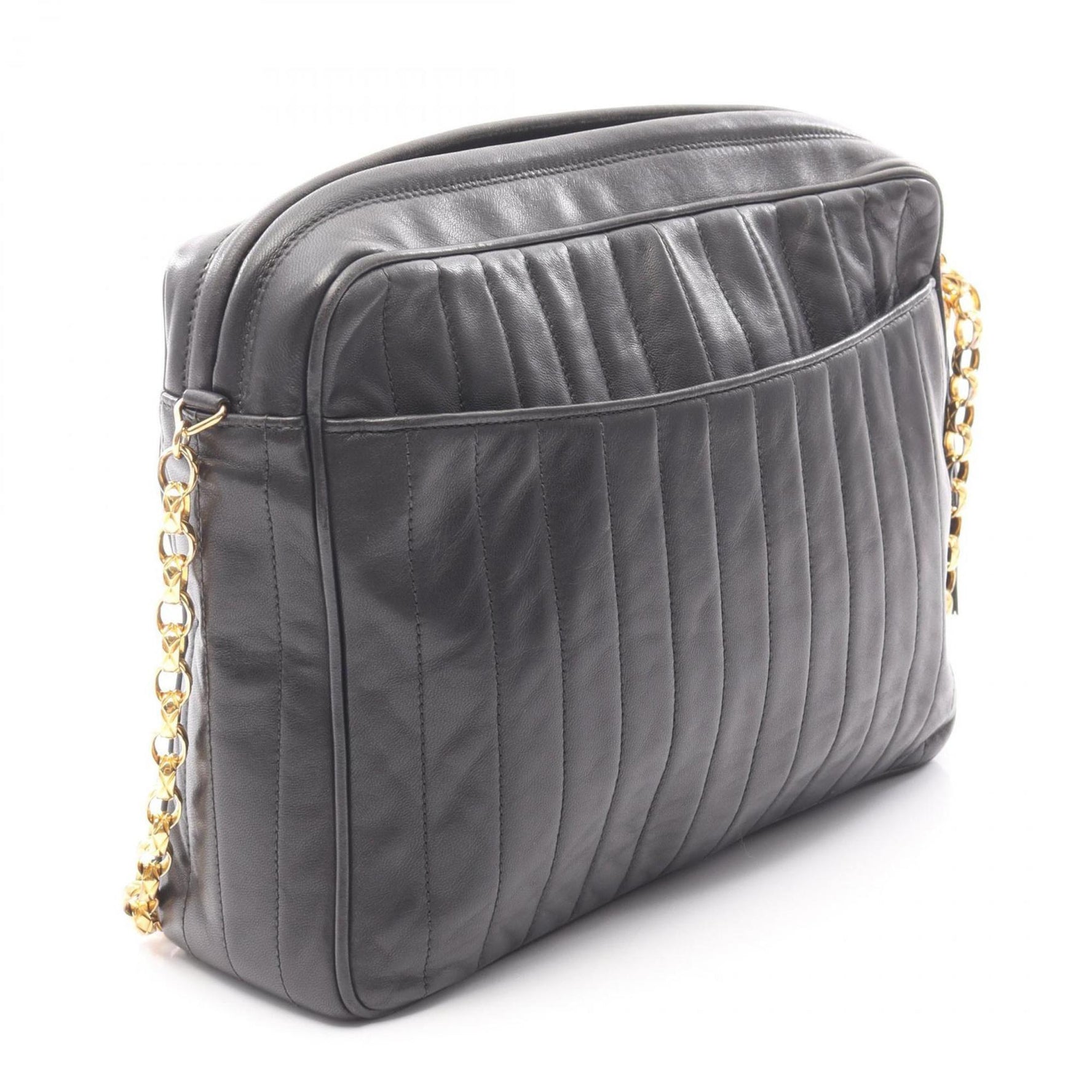 CHANEL Mademoiselle Shoulder Bag, Lambskin Leather