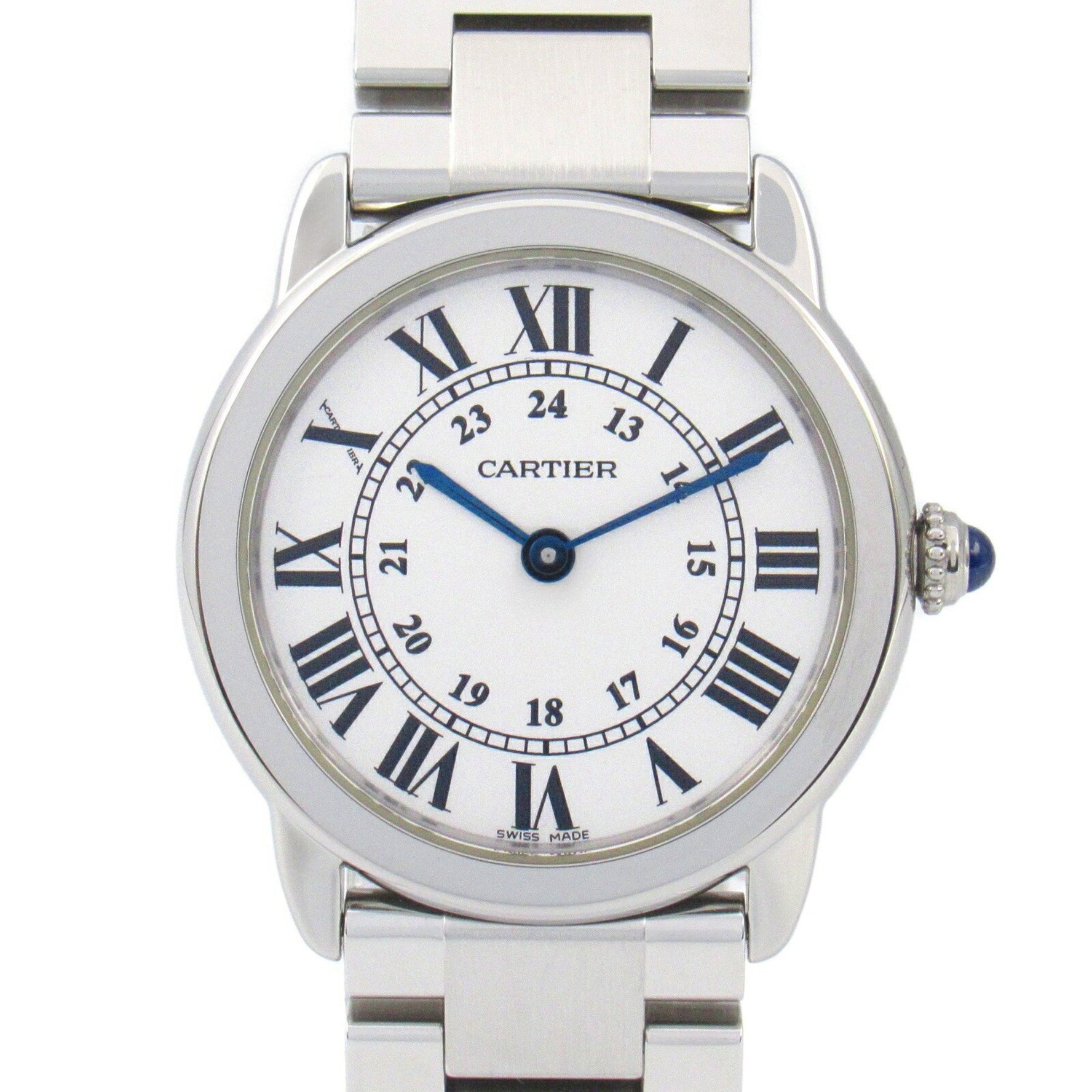 Cartier Rondo Solo SM Watch Stainless Steel White