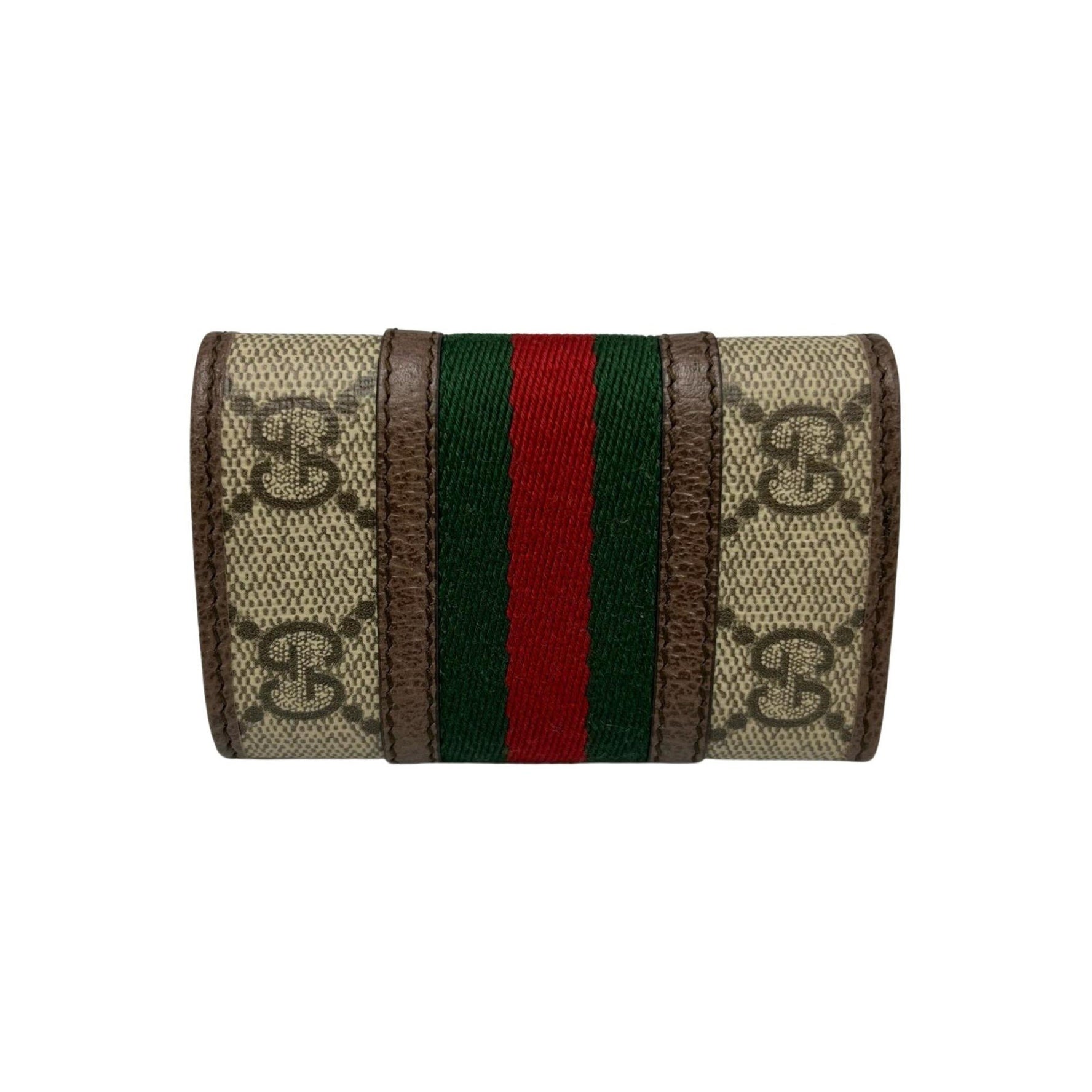 Gucci GG Marmont key case in Supreme canvas