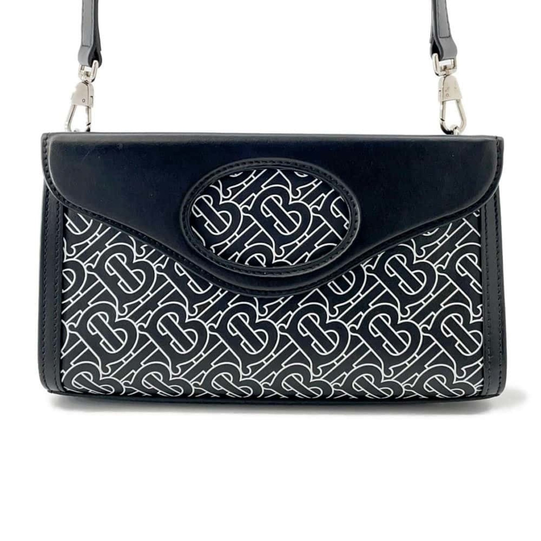 Burberry Clutch Bag BT Leather Shoulder Handbag