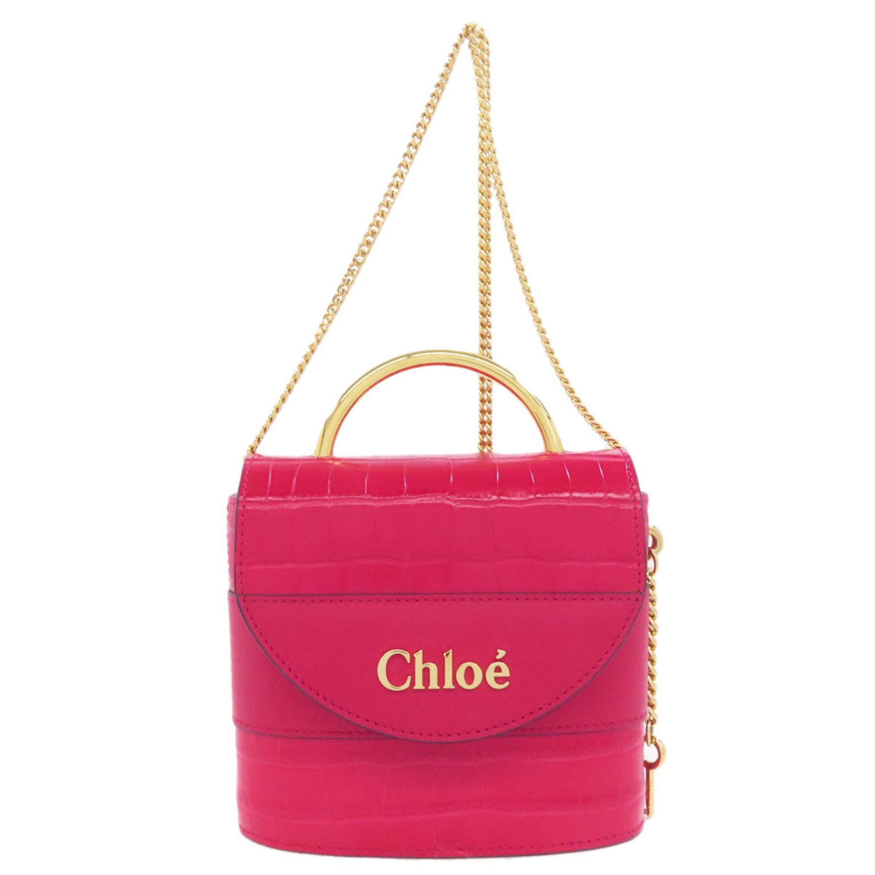 Chloé Chloe Abbey Lock Handbag Leather