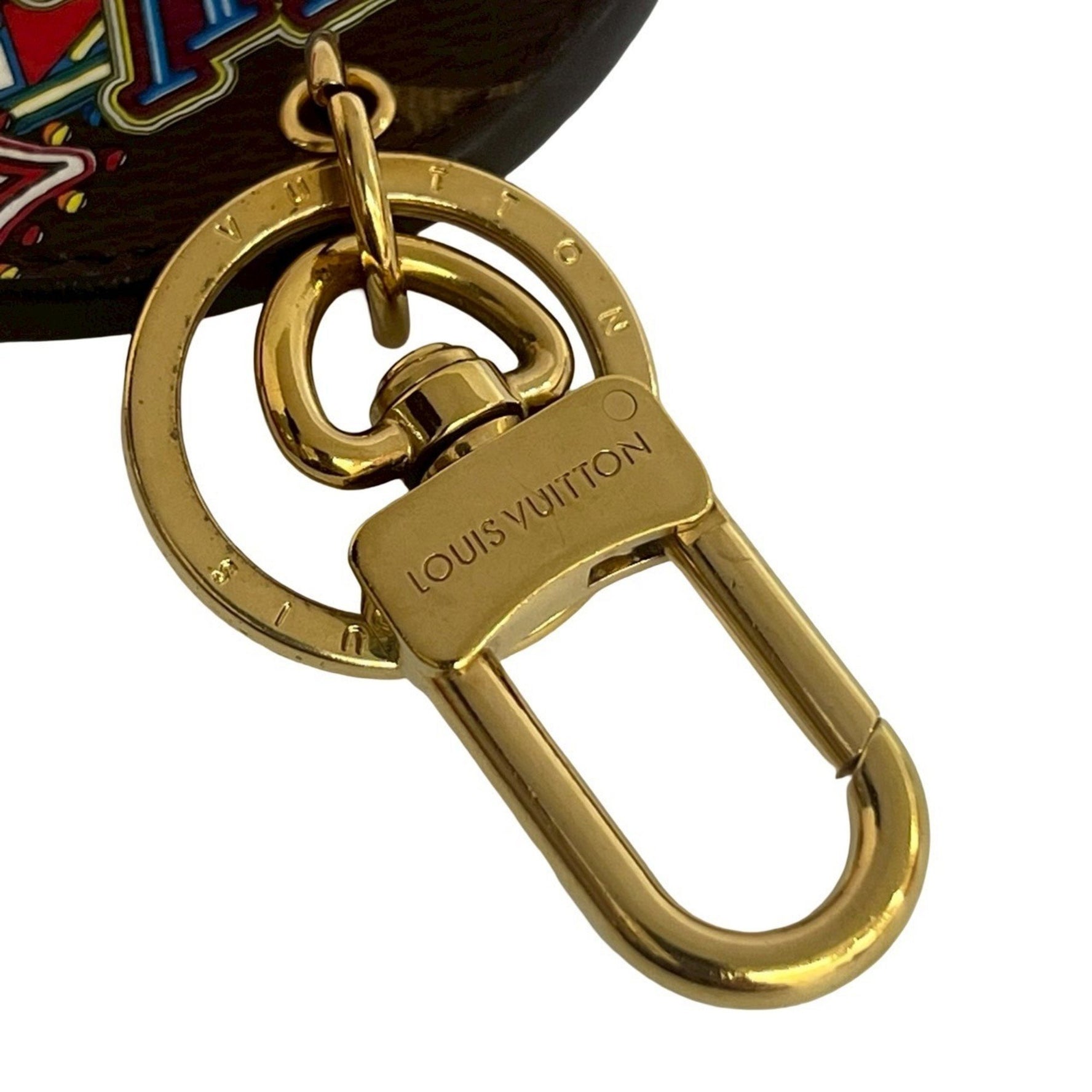 LOUIS VUITTON Porte-Clés Illustre Monogram Vivienne Leather Charm