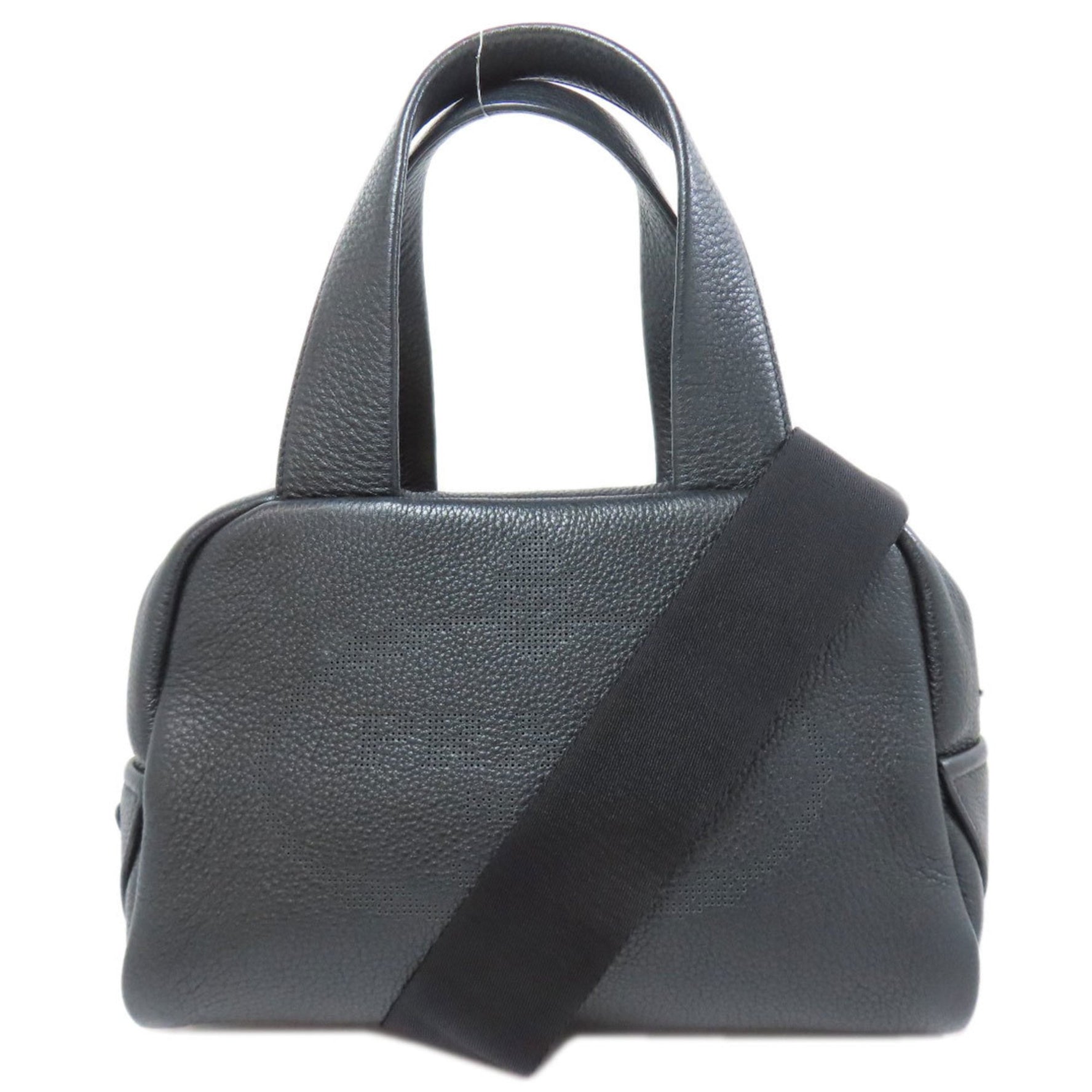 Prada Punching Logo Handbag Calfskin