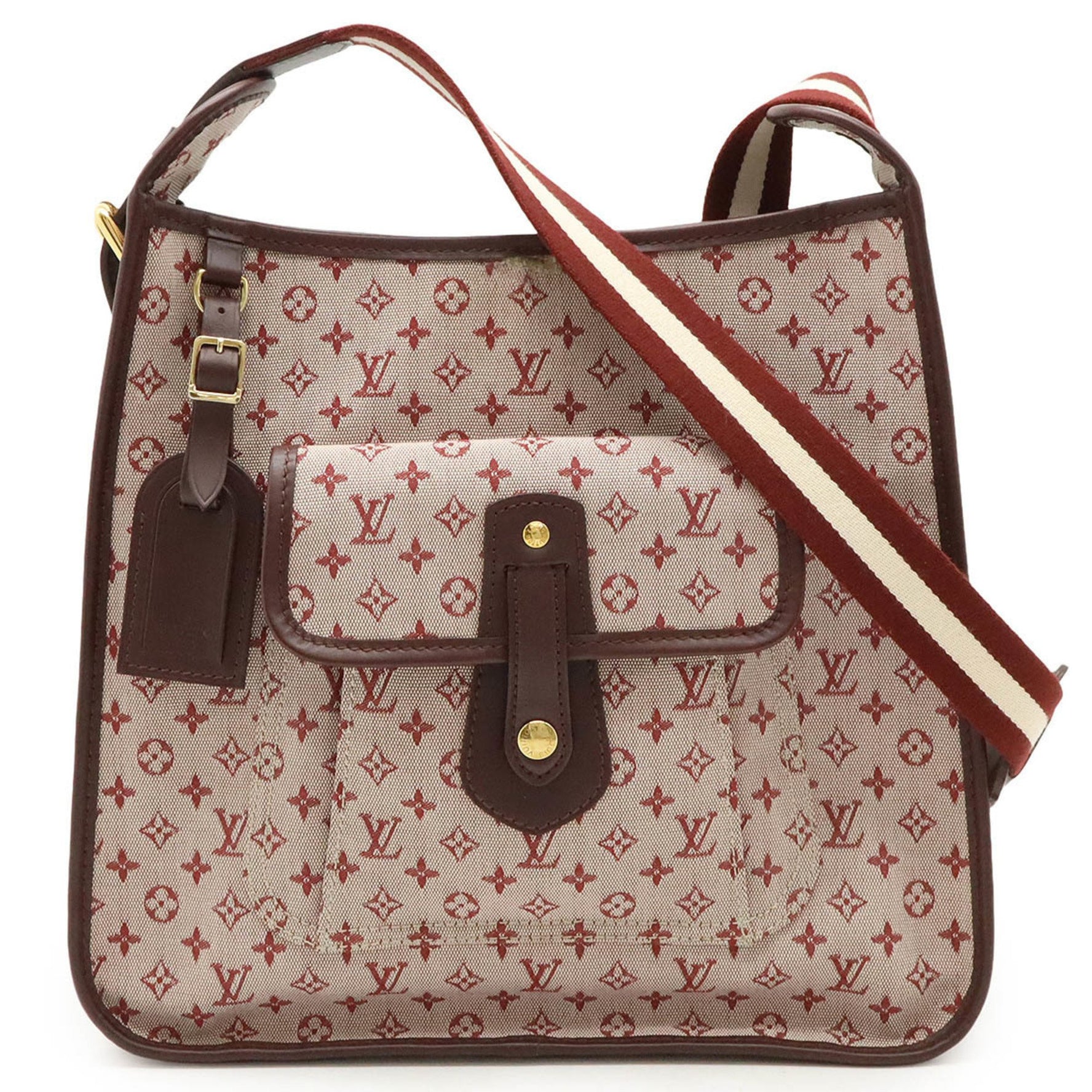 Louis Vuitton Monogram Mini Busas Marie Kate Shoulder Bag Canvas Leather Cherry