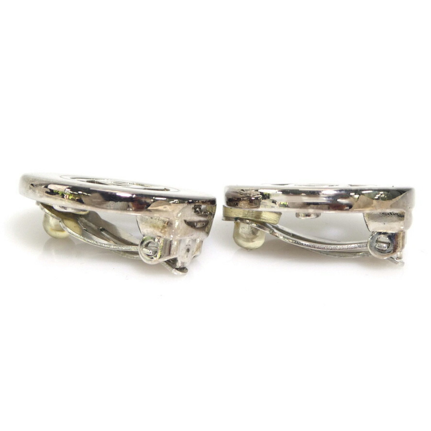 CHANEL Coco Mark Metal Earrings