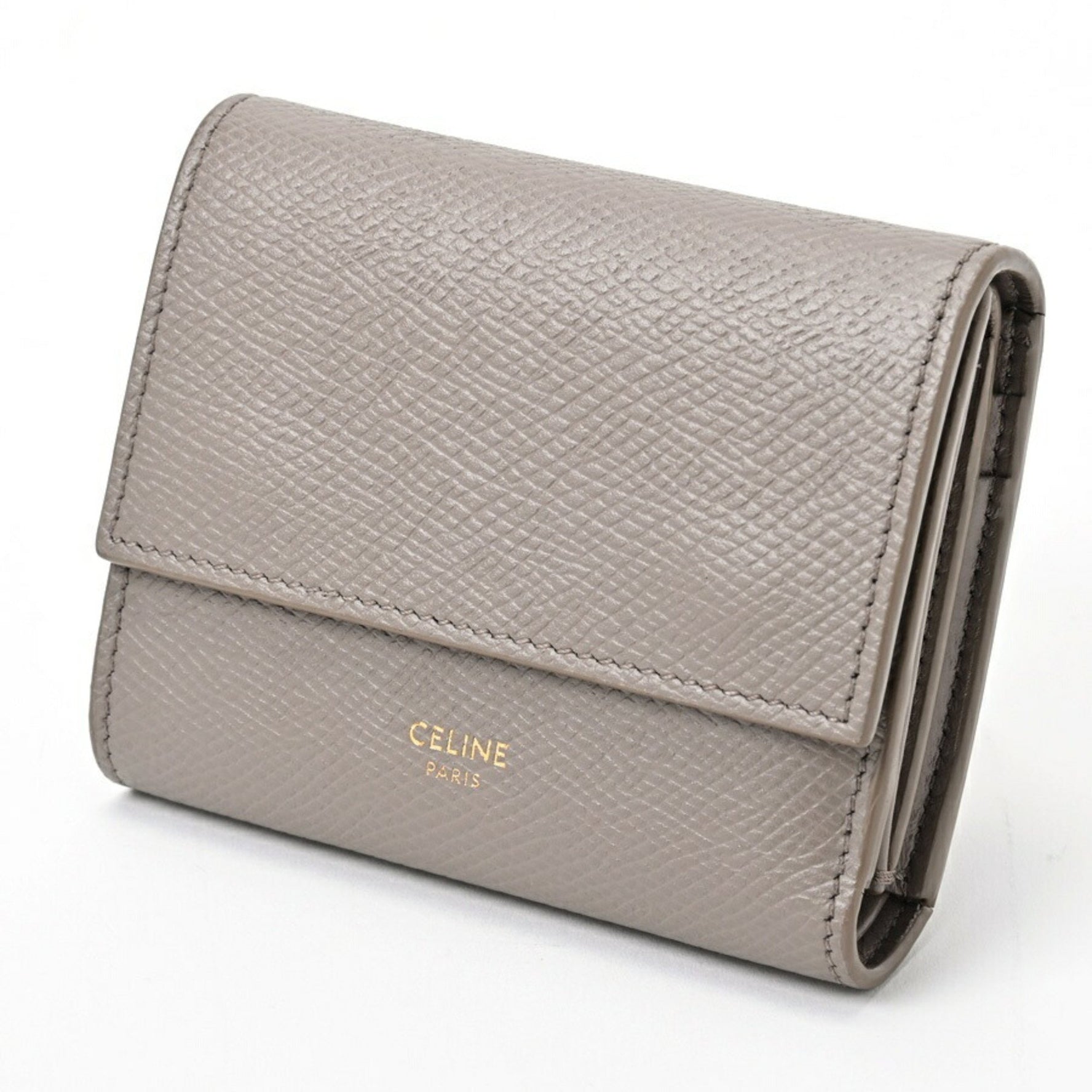 CELINE Small Trifold Wallet Pebble (Greige)