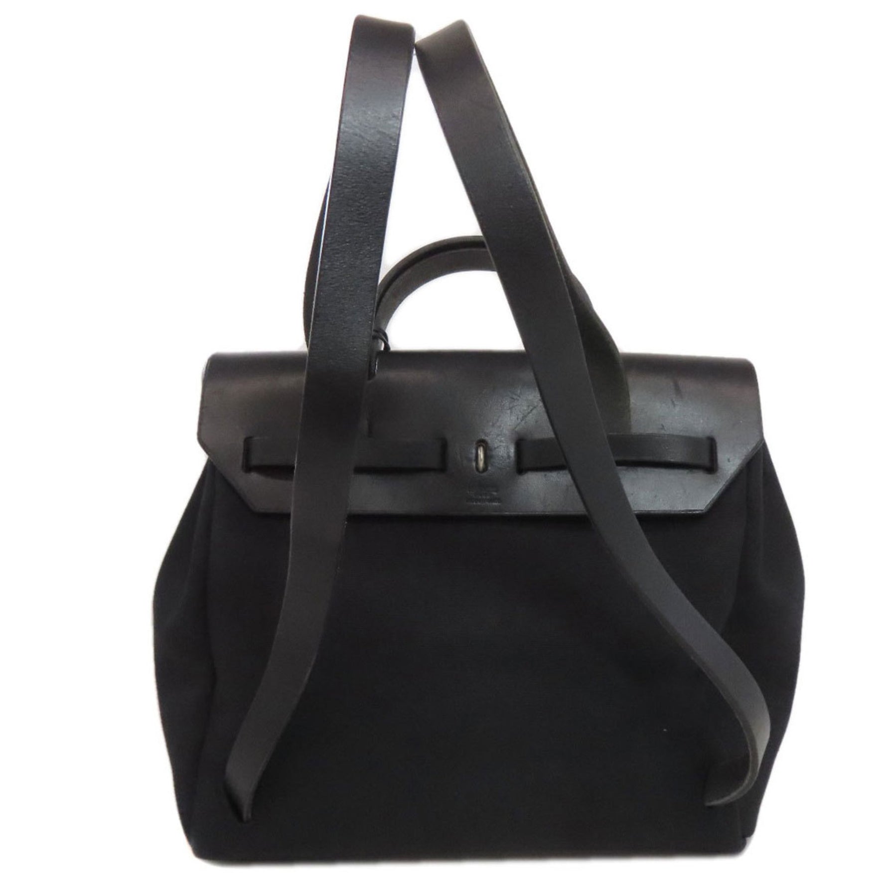 Hermes Hermès Airbag Ad PM Backpack with Silver Hardware, Toile Officier