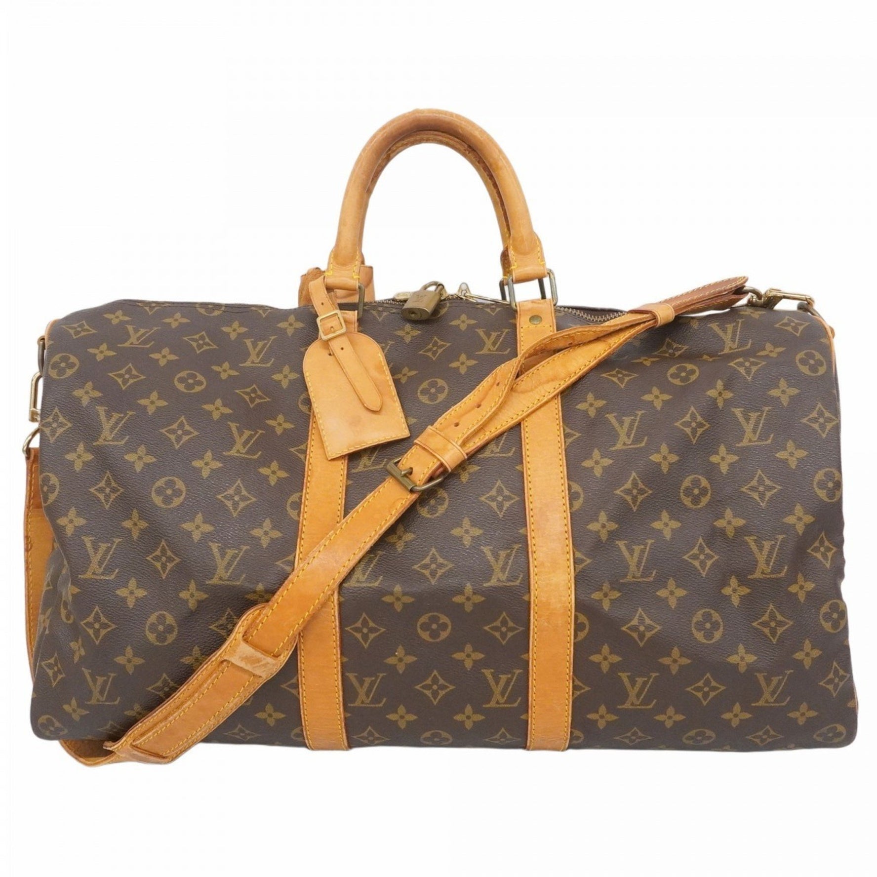 Louis Vuitton Monogram Keepall Bandouliere 50 Boston Bag Men's and