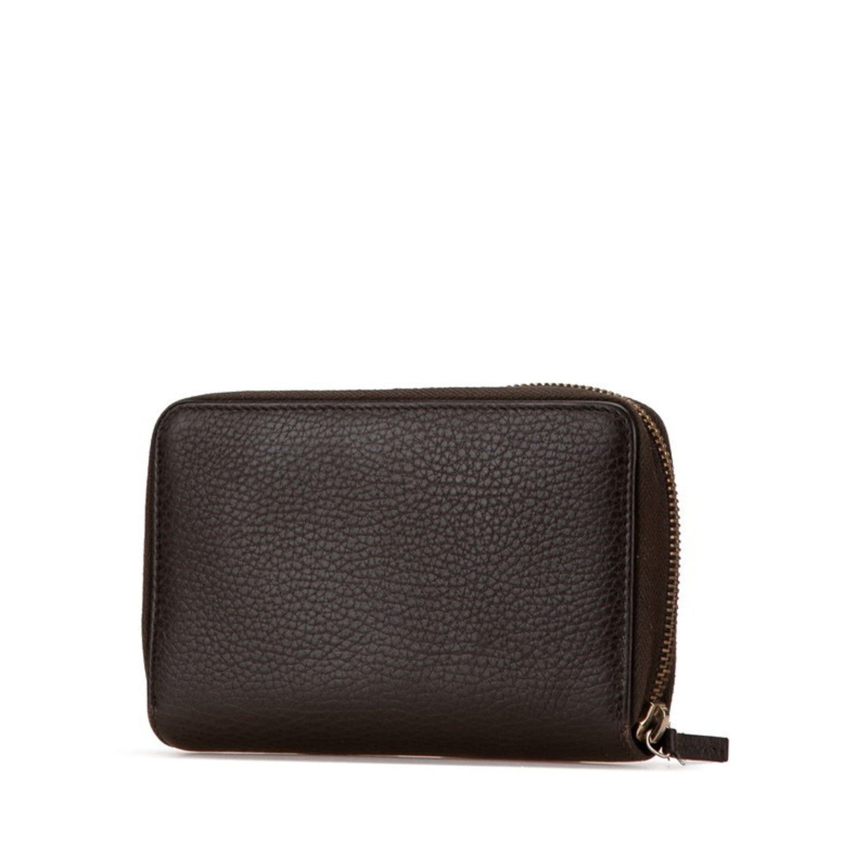 Gucci Round Bi-fold Wallet Leather