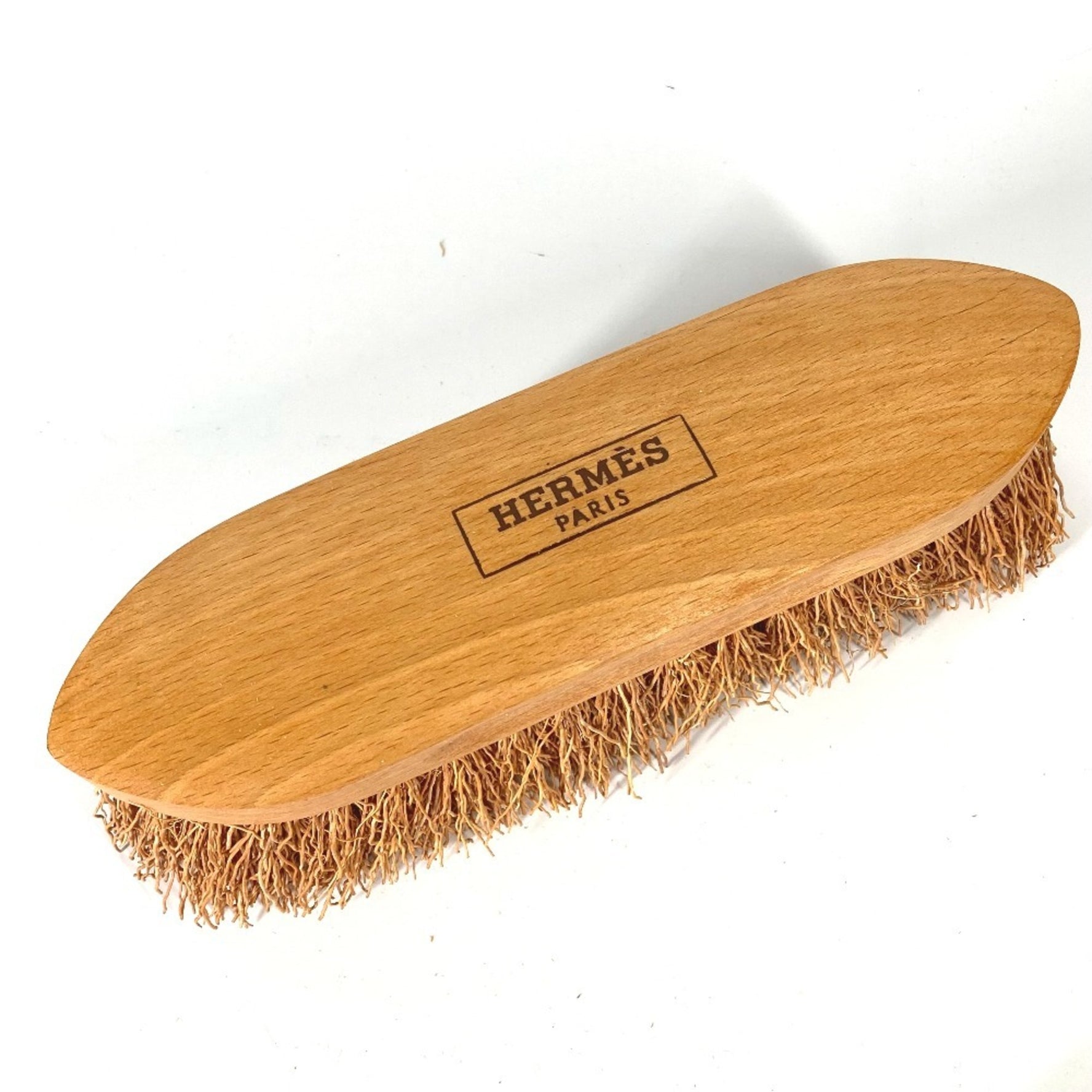 HERMES Hair brush, comb, horse, pet, tack, accessories, wood, men, women, brown