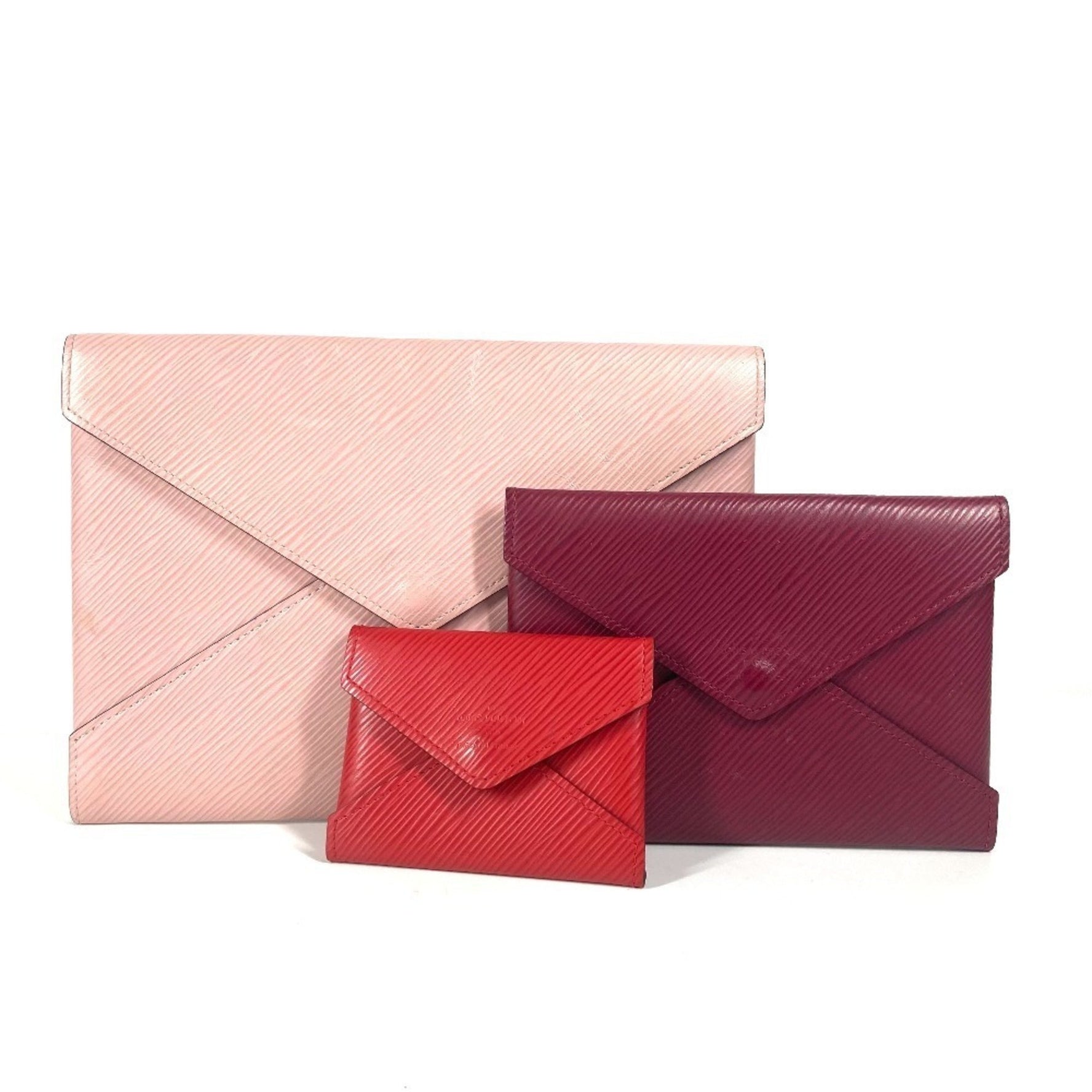 Louis Vuitton Epi Pochette Kirigami set Pouch Wallet/Coin case Business card case/Card Clutch bag leather Pink