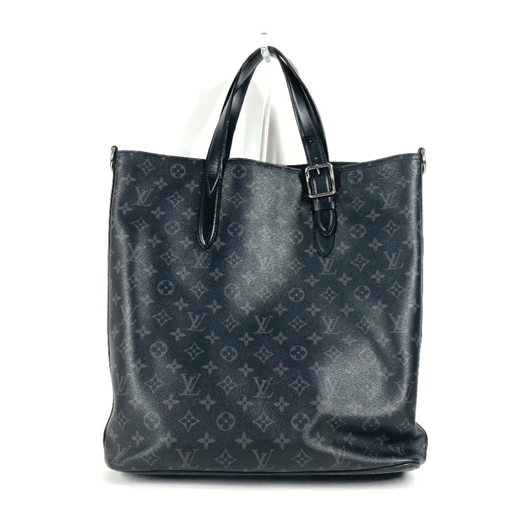 Louis Vuitton Monogram Eclipse Apollo Tote Bag Shoulder Canvas Men's Black
