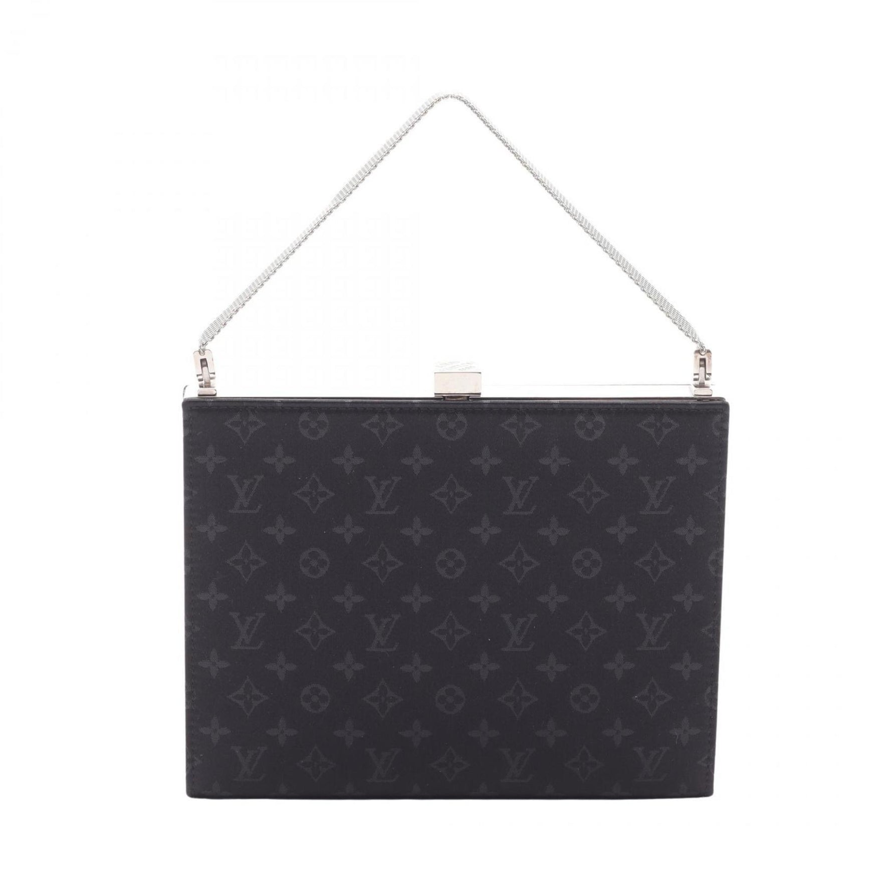 Louis Vuitton Ange MM Handbag in Fabric, Leather, and Monogram Satin