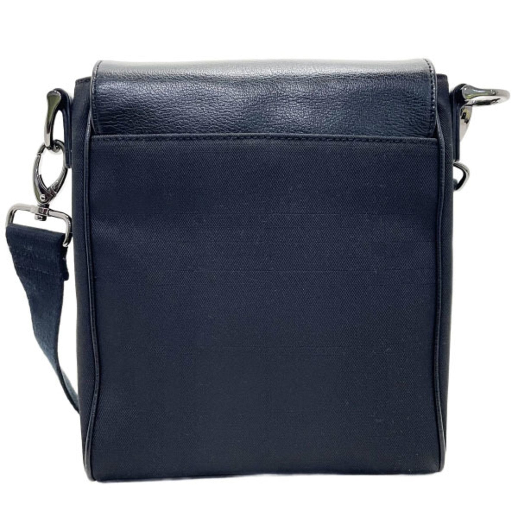 Burberry Shoulder Bag Label Crossbody Nylon Leather LABEL