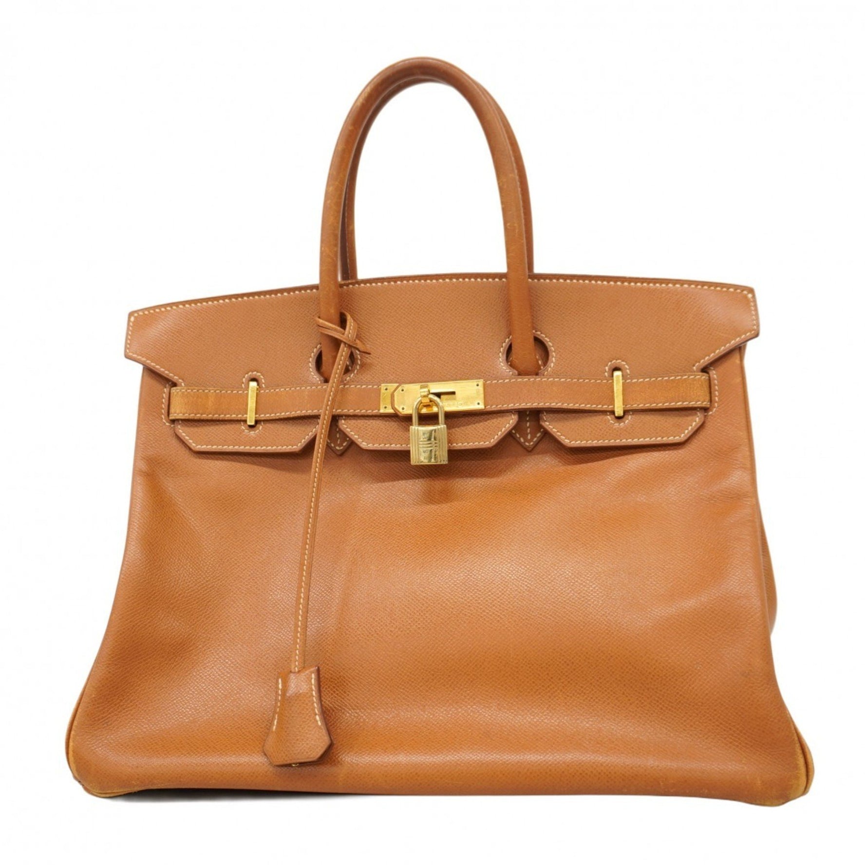Hermes Hermès Birkin 35 handbag in Couchvel gold with 〇X stamp for women