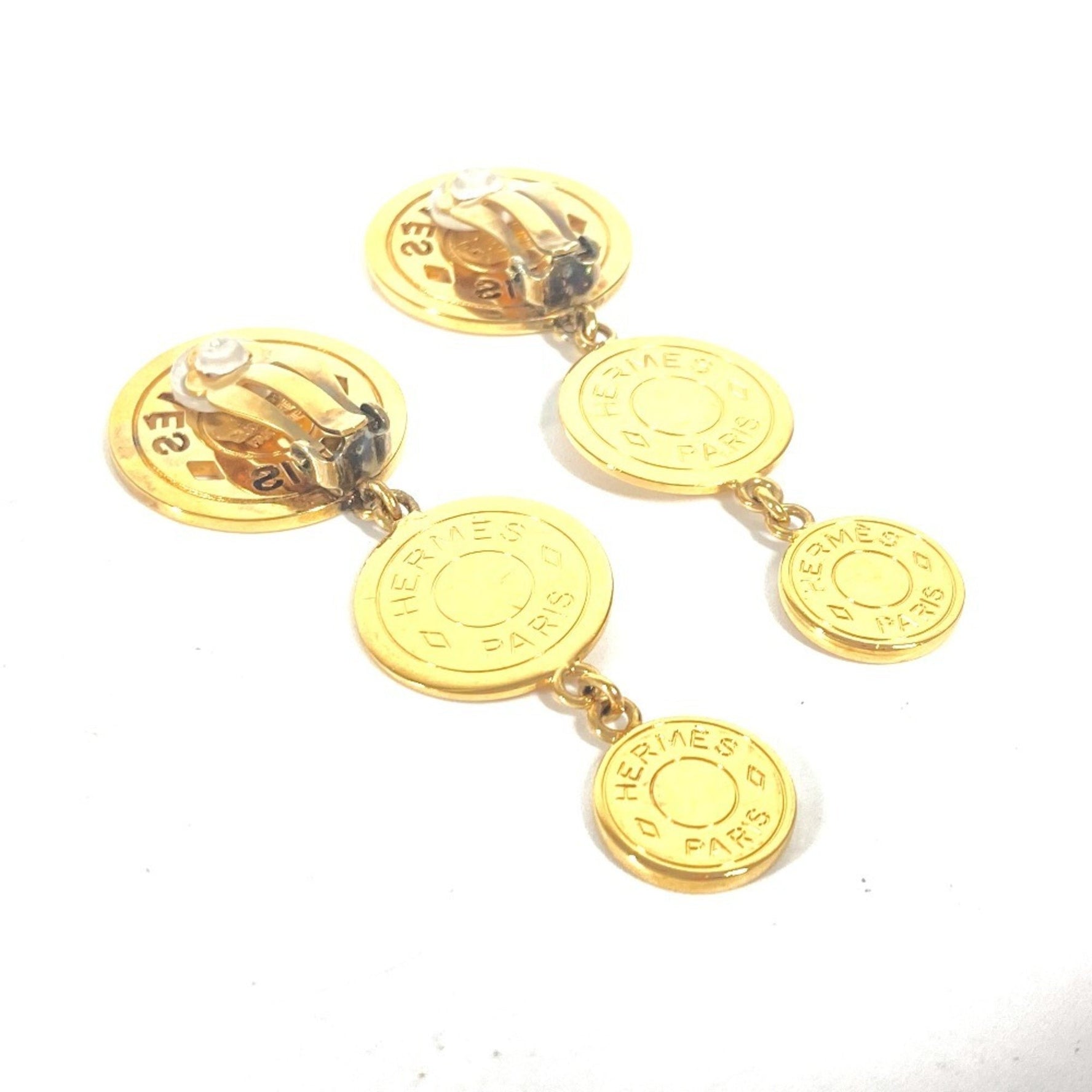 HERMES Serie Earrings, Metal