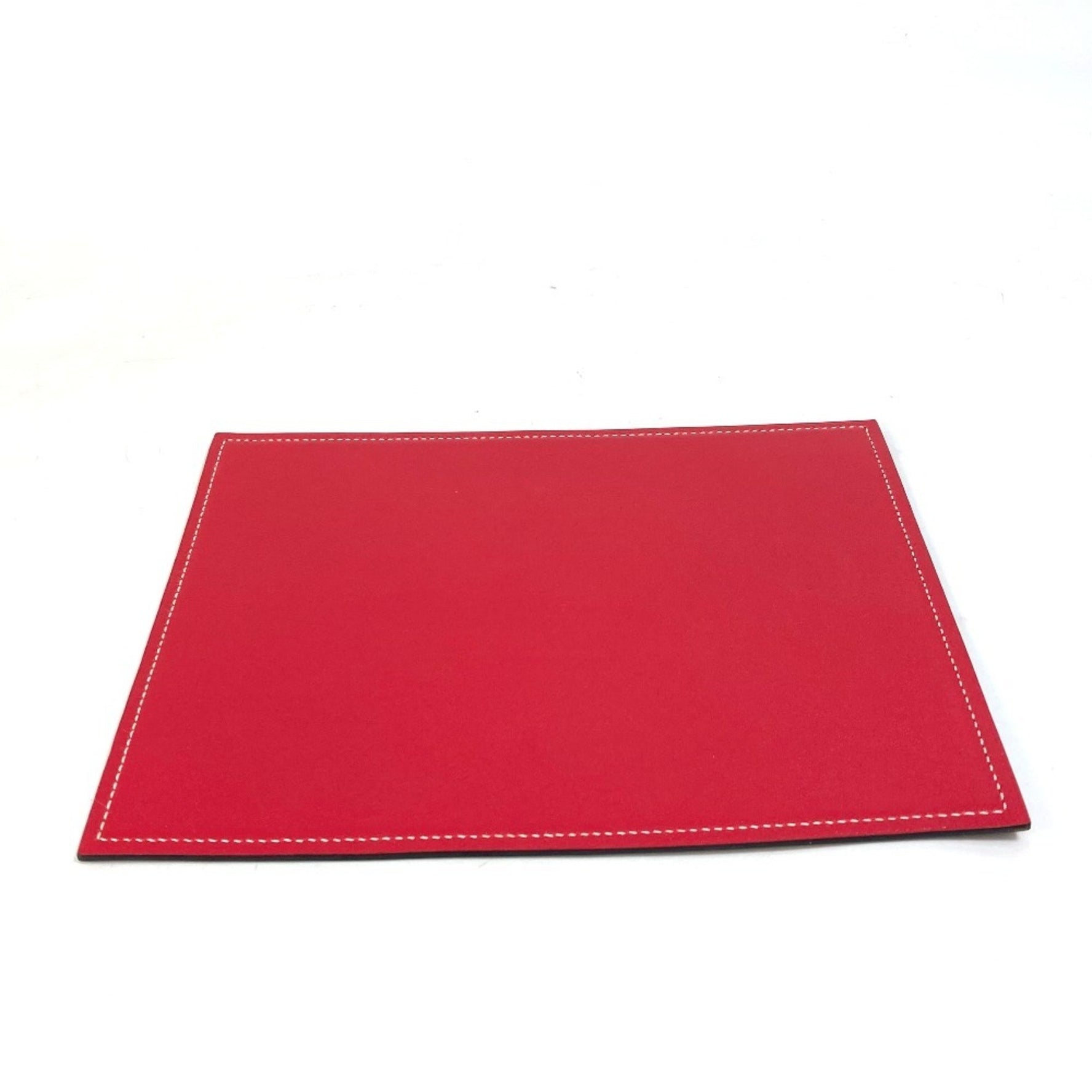 HERMES Reversible Mouse Pad PC Computer Accessories Leather Men's Red