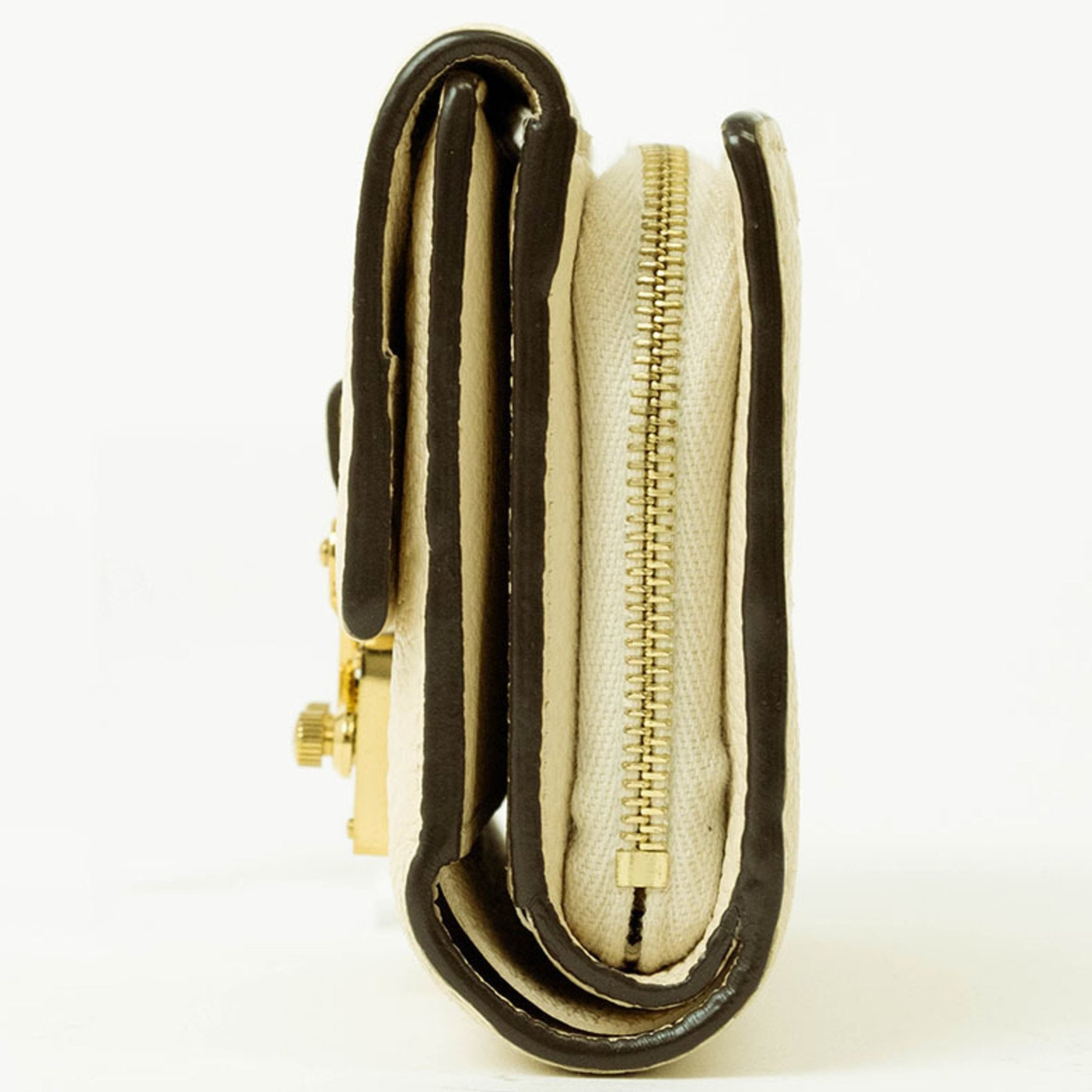 Louis Vuitton Portefeuille Metis Compact Bi-fold Wallet Crème