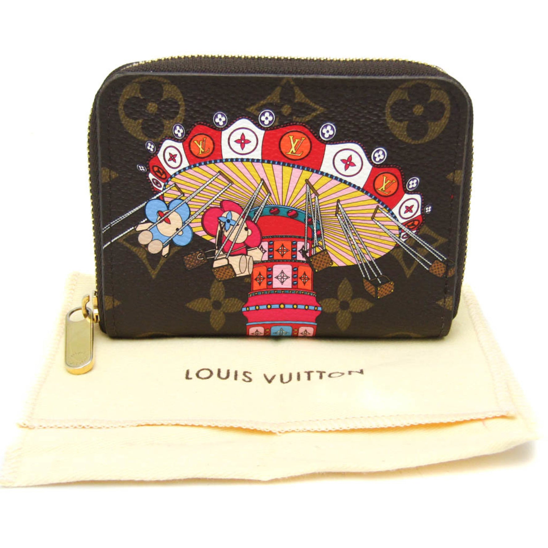 Louis Vuitton Monogram Vivienne Zippy Coin Purse Monogram Coin Purse/coin Case Brown,Pink