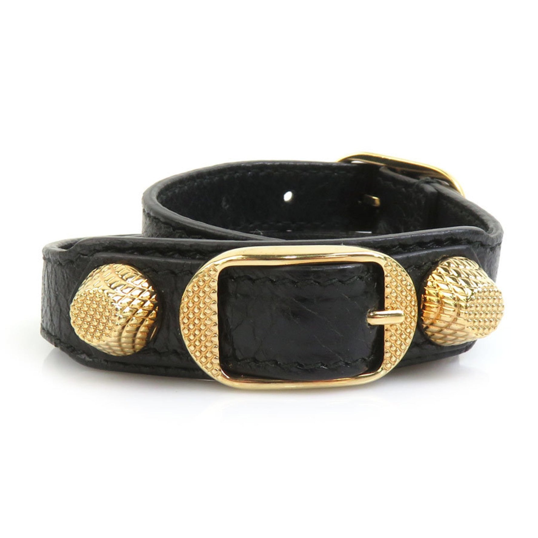 Balenciaga Bracelet in and Gold Leather Women