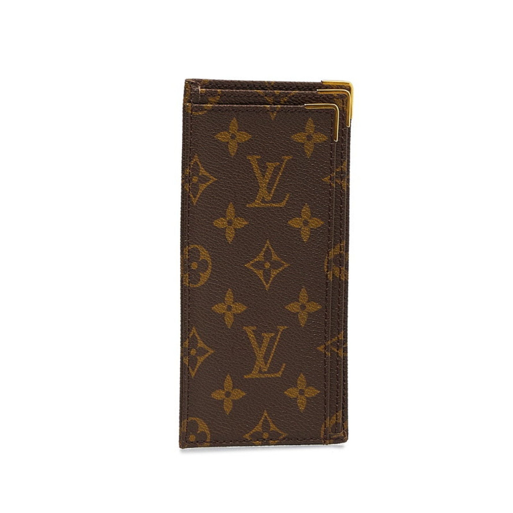 Louis Vuitton Vintage Monogram 1984 IPO Commemorative Offer Par Billfold/Long Wallet/Check Case in Brown PVC and Leather