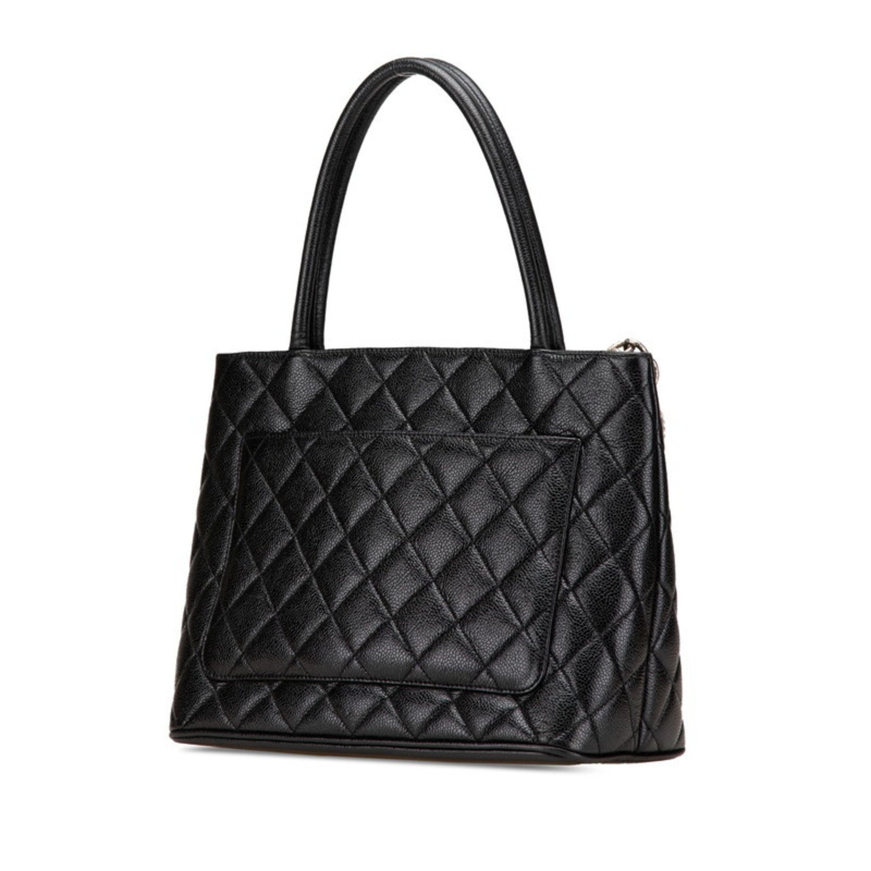 CHANEL Coco Mark Matelasse Reissue Tote Bag in Caviar Skin