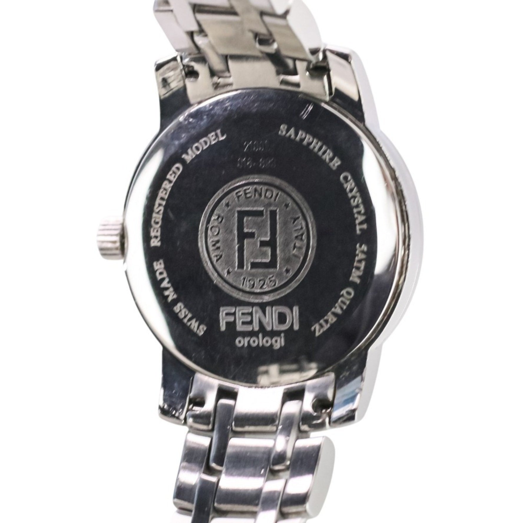 FENDI Classico Watch with Calendar, Quartz Movement, White Dial