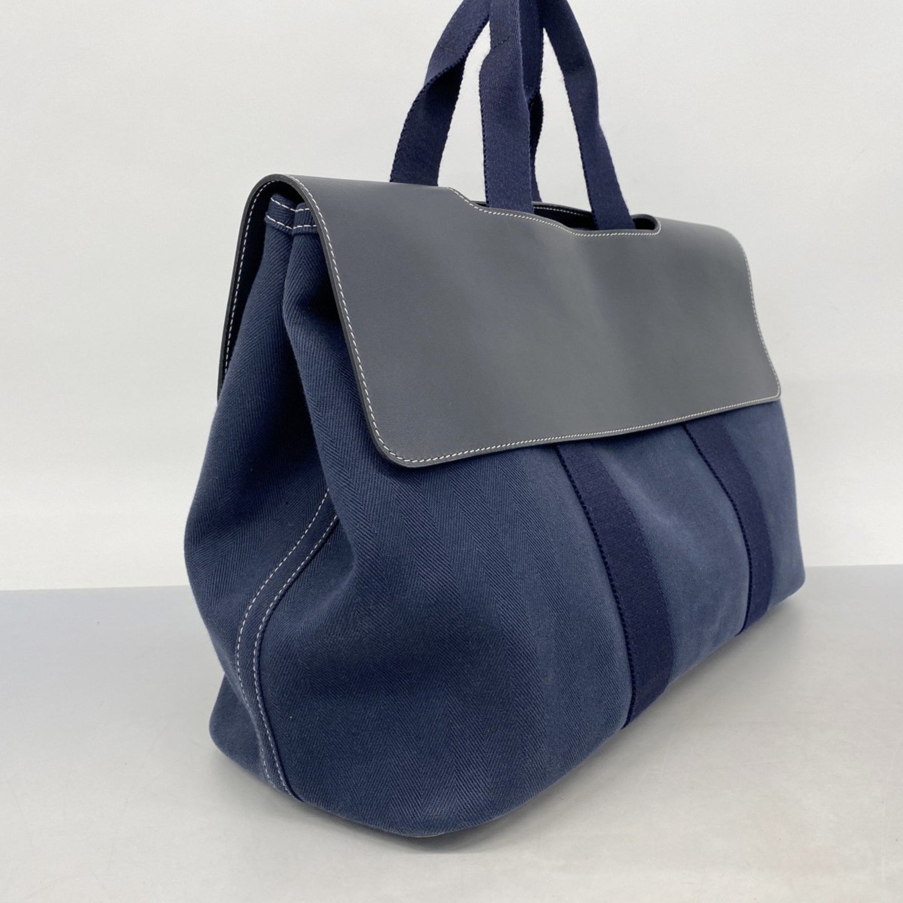 Hermes Hermès Valpa Line MM Toile Chevron Handbag
