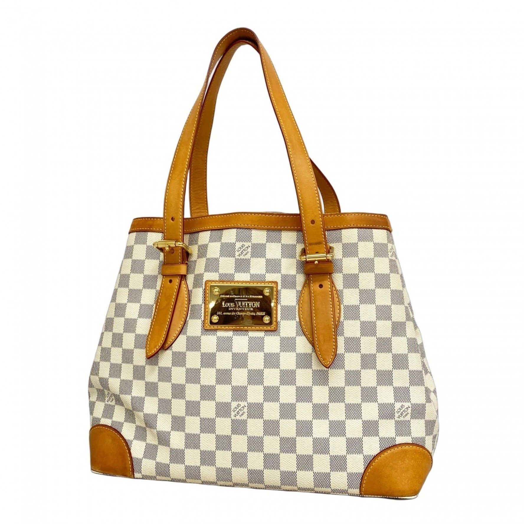 Louis Vuitton Damier Azur Hampstead MM Tote Bag