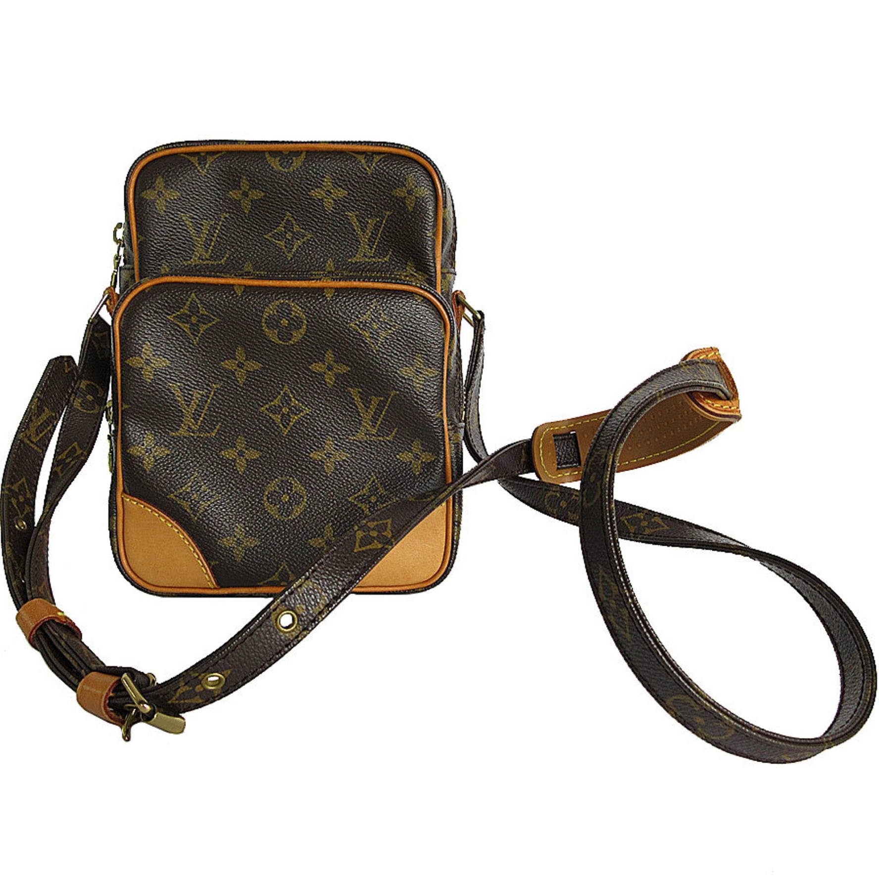 Louis Vuitton Shoulder Bag Monogram Amazon Canvas Brown Men's