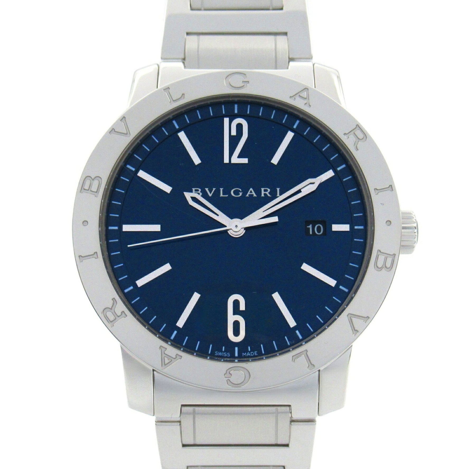 BVLGARI Bulgari Watch Stainless Steel Blue