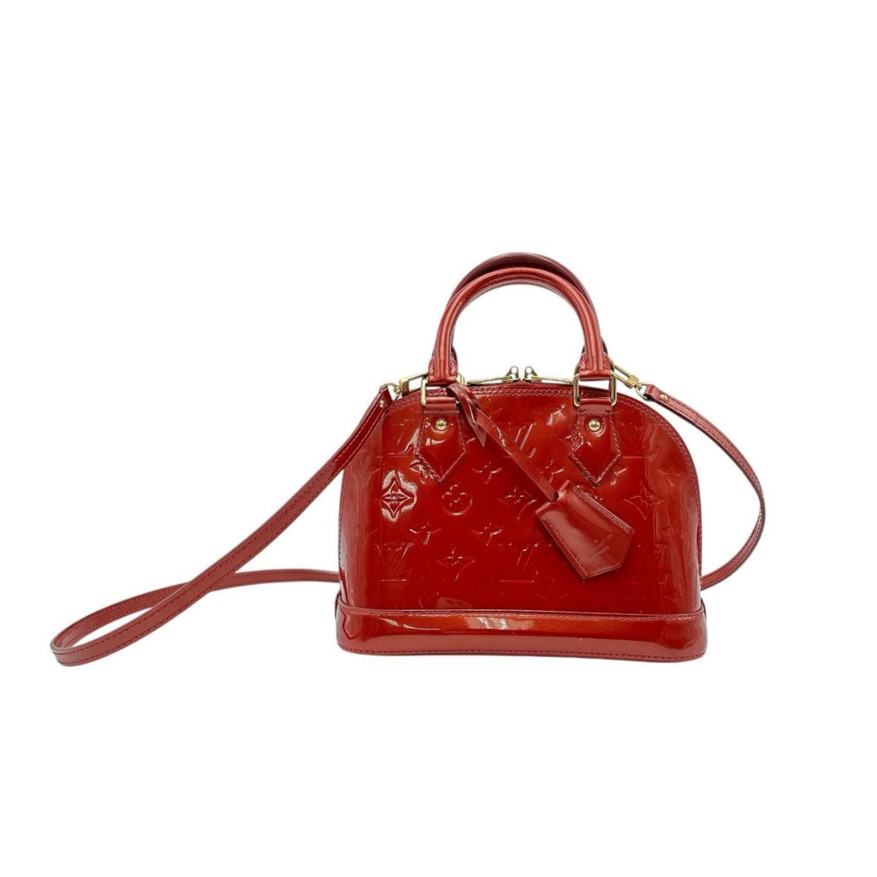 Louis Vuitton Handbag Bag Monogram Alma BB Vernis Red