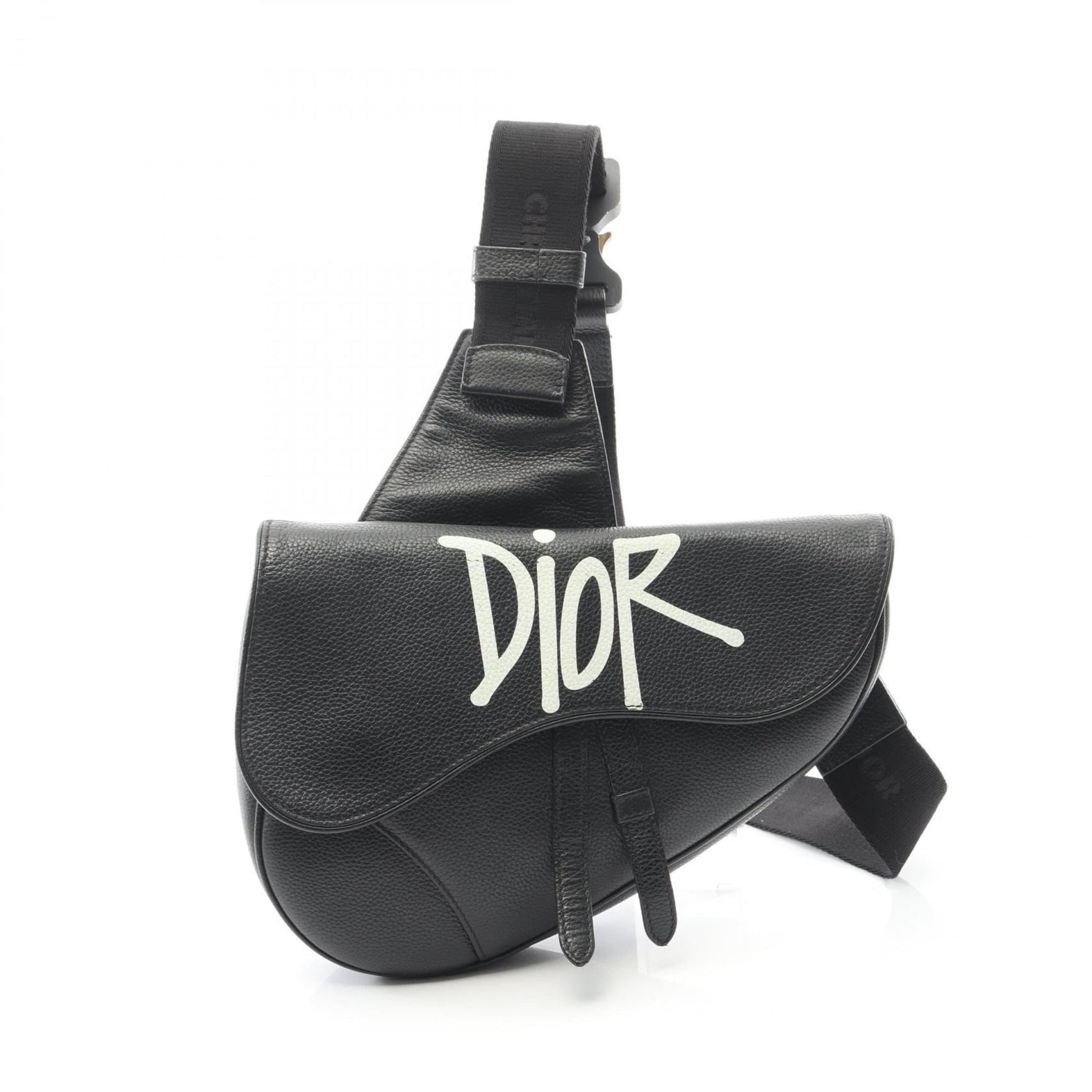 Christian Dior Dior Christian x STUSSY SADDLE saddle bag, waist body leather, men's