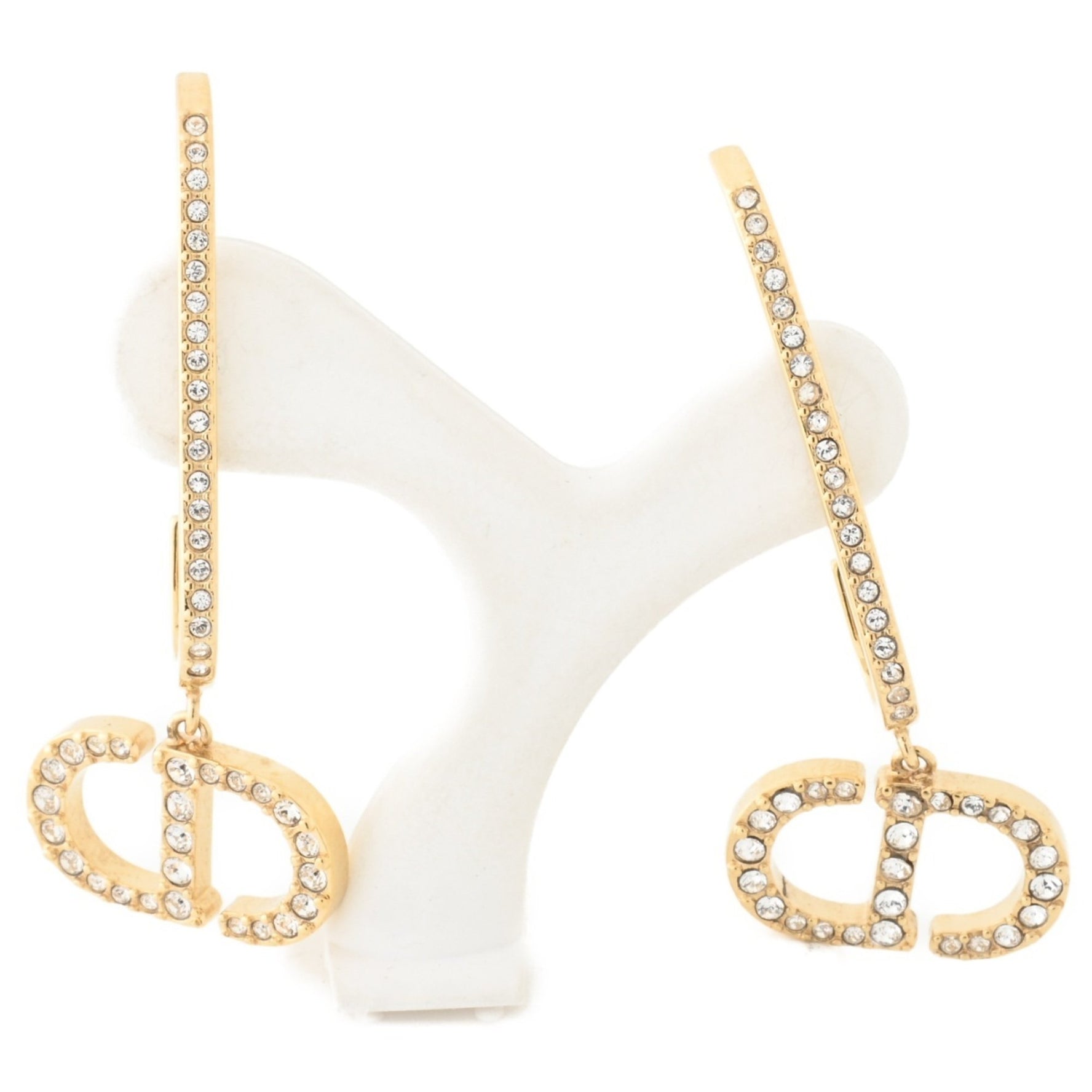 Christian Dior Dior Montaigne Earrings Metal Crystal