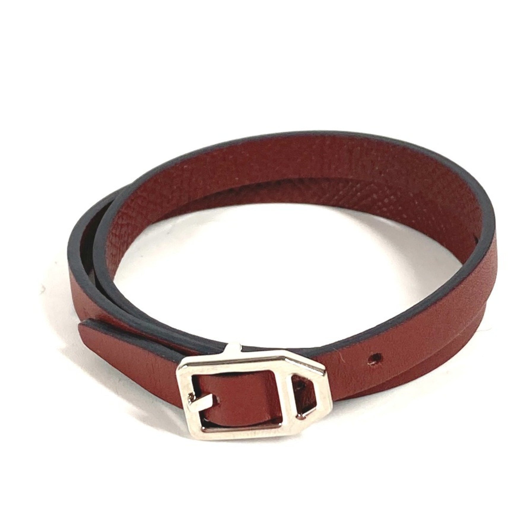 HERMES Paddock Double Tour Bracelet, Leather