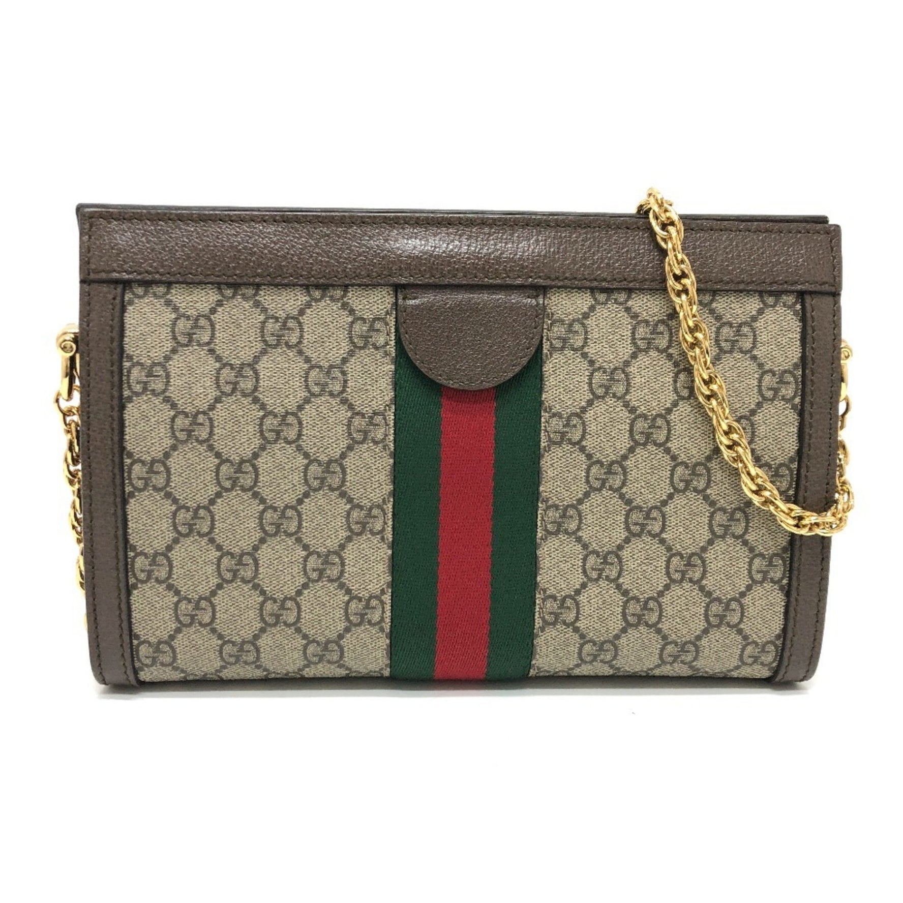 GUCCI Ophidia GG Small Chain Shoulder Bag in Supreme Canvas