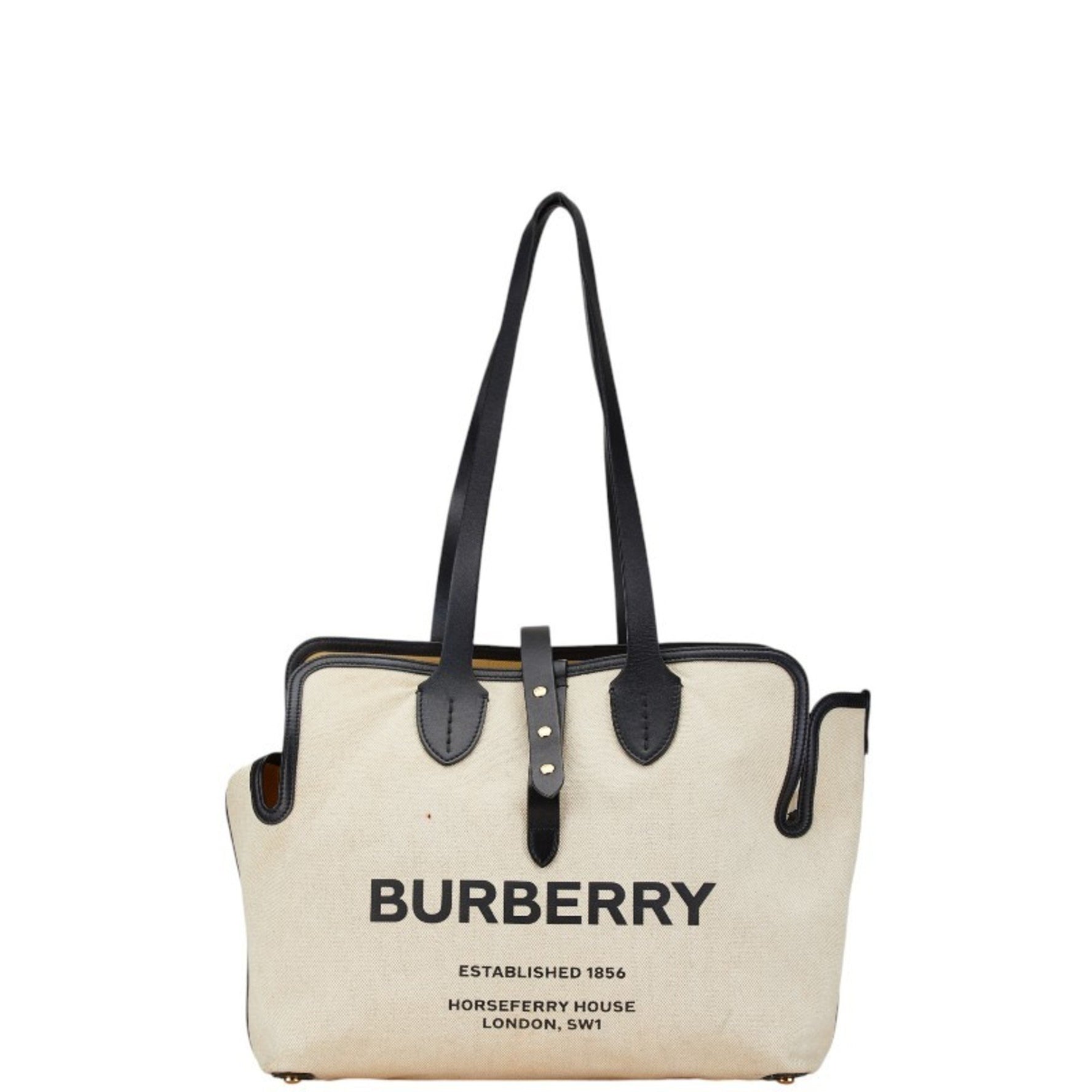Burberry Tote Bag Canvas Leather