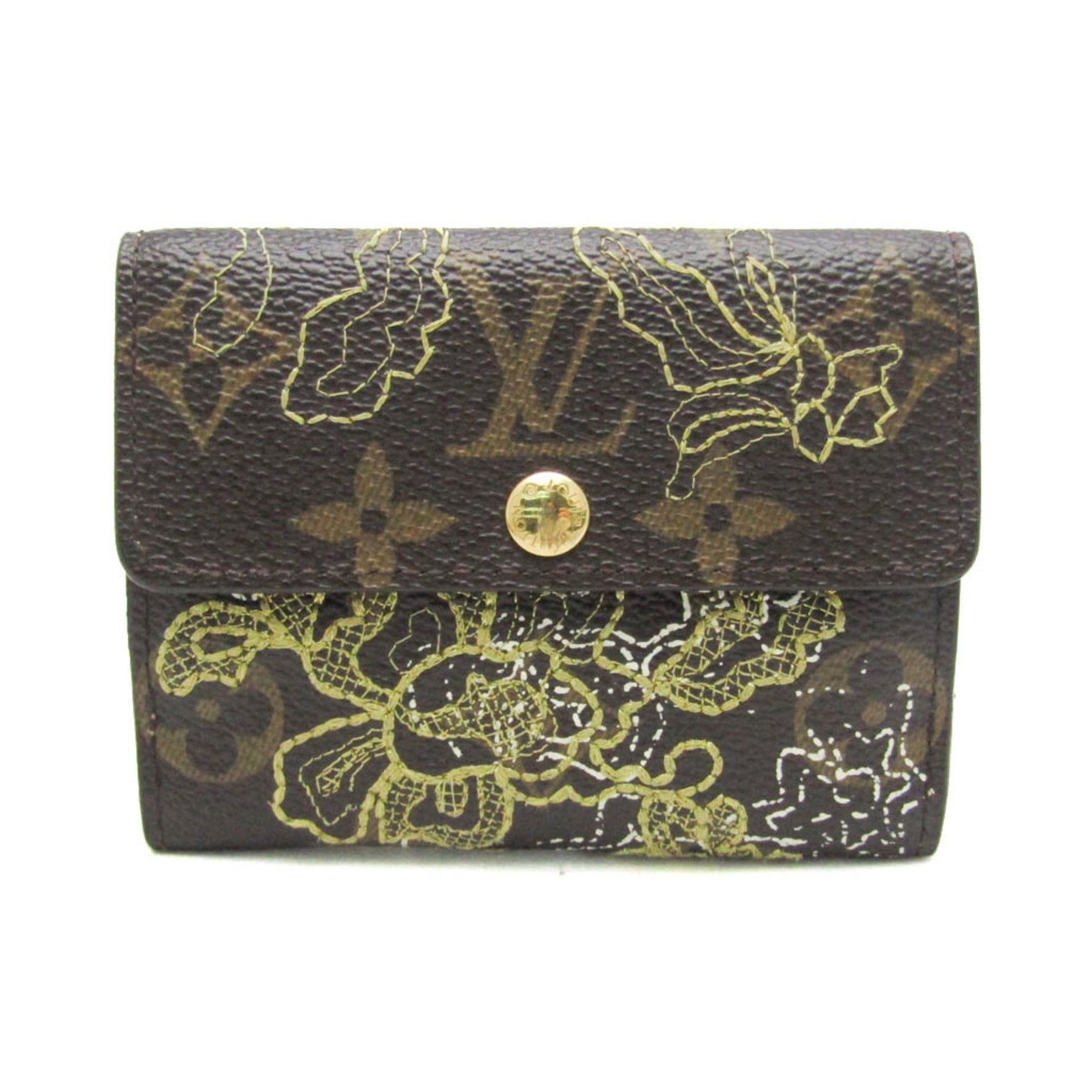 Louis Vuitton Monogram Dentelle Ludlow Men,Women Monogram Coin Purse/coin Case Brown,Gold