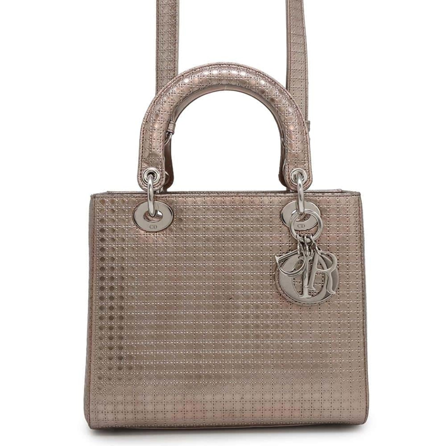Christian Dior Handbag Lady Micro Cannage Medium Shoulder Bag