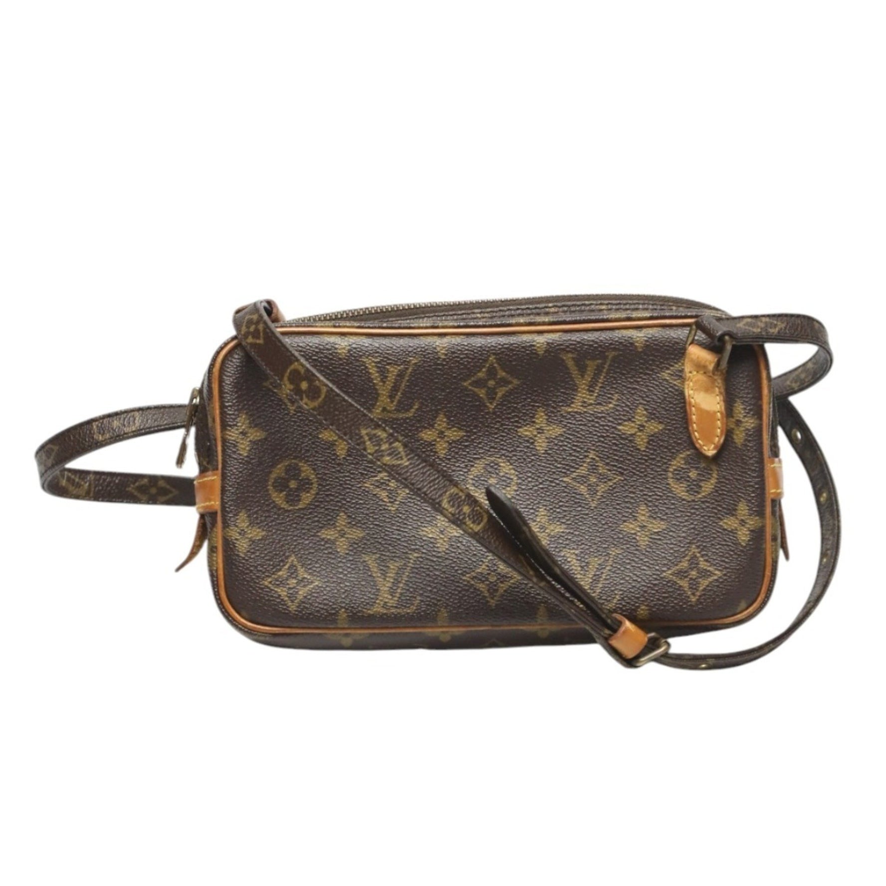 Louis Vuitton Shoulder Bag Monogram Marly Bandouliere Canvas Brown LV