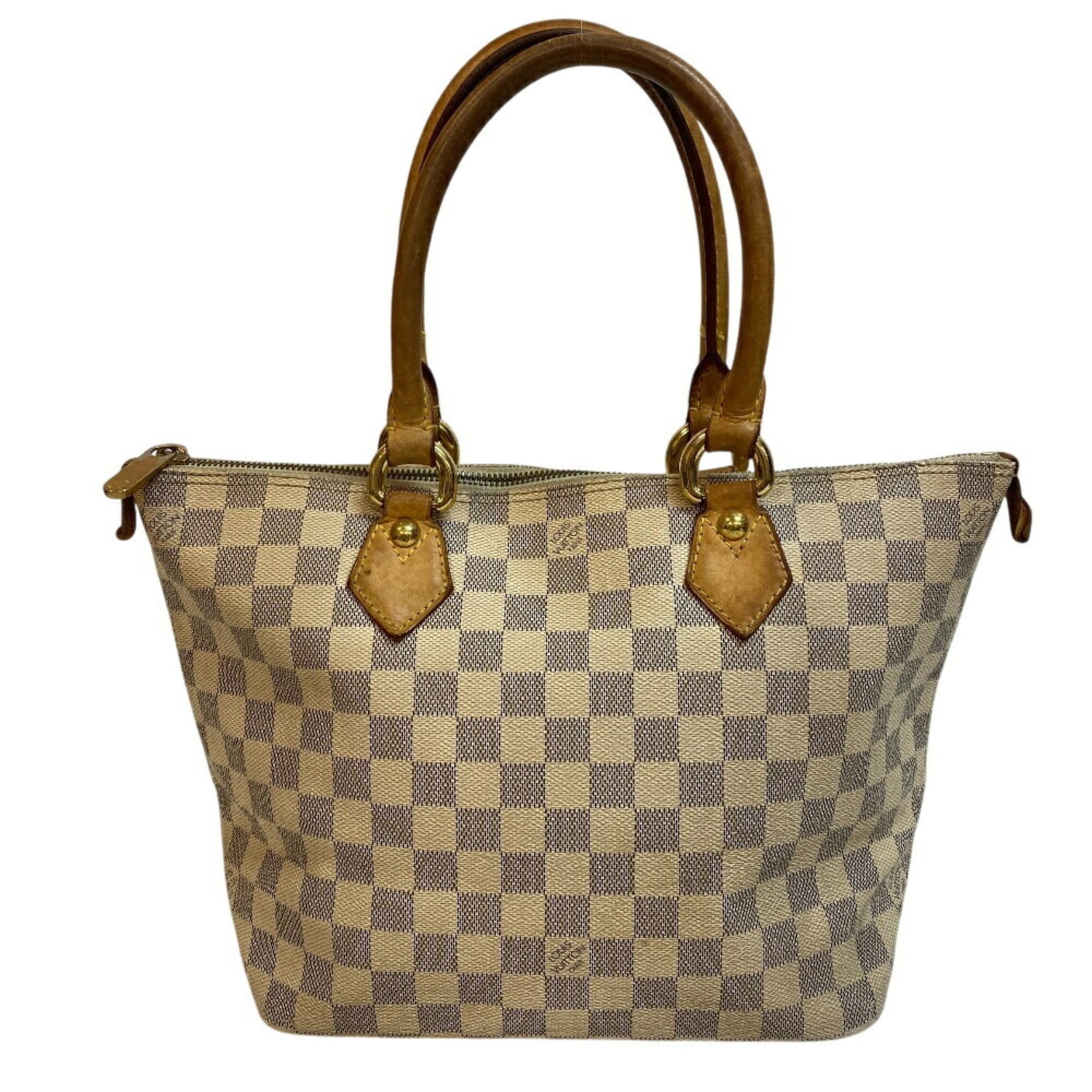 LOUIS VUITTON Saleya PM Damier Handbag, Beige